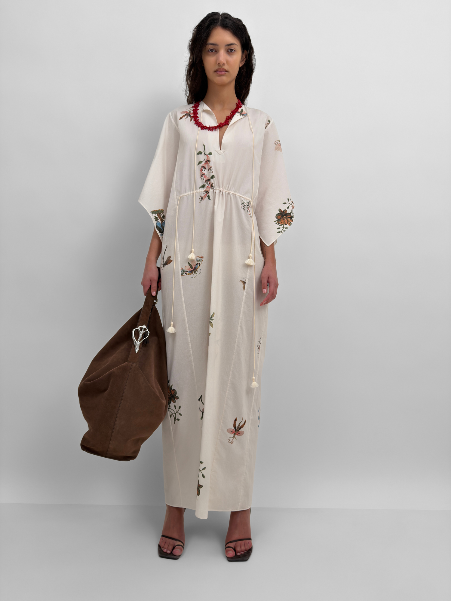 The Begonia poplin cotton maxi dress in Duchess
