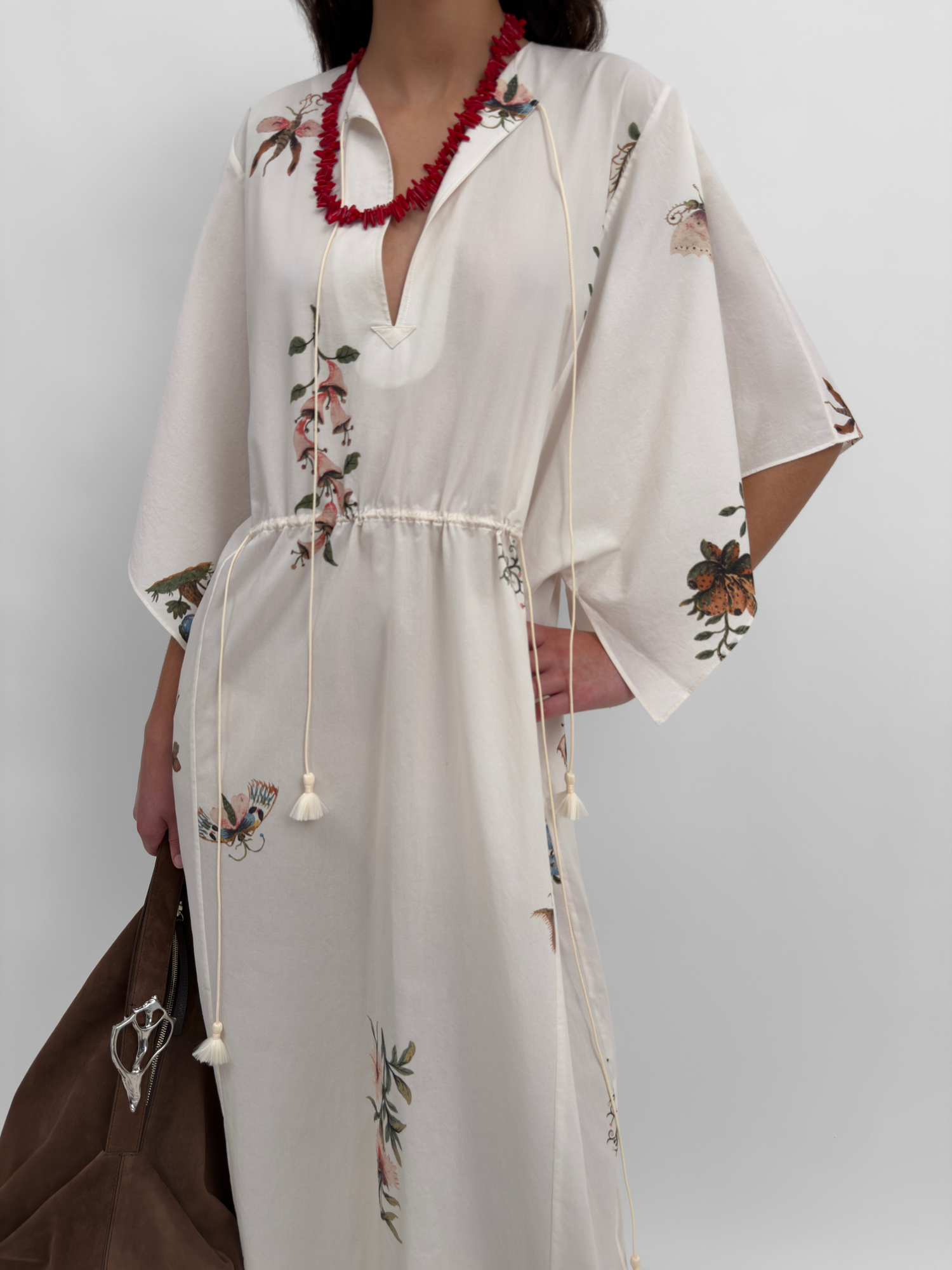 The Begonia poplin cotton maxi dress in Duchess