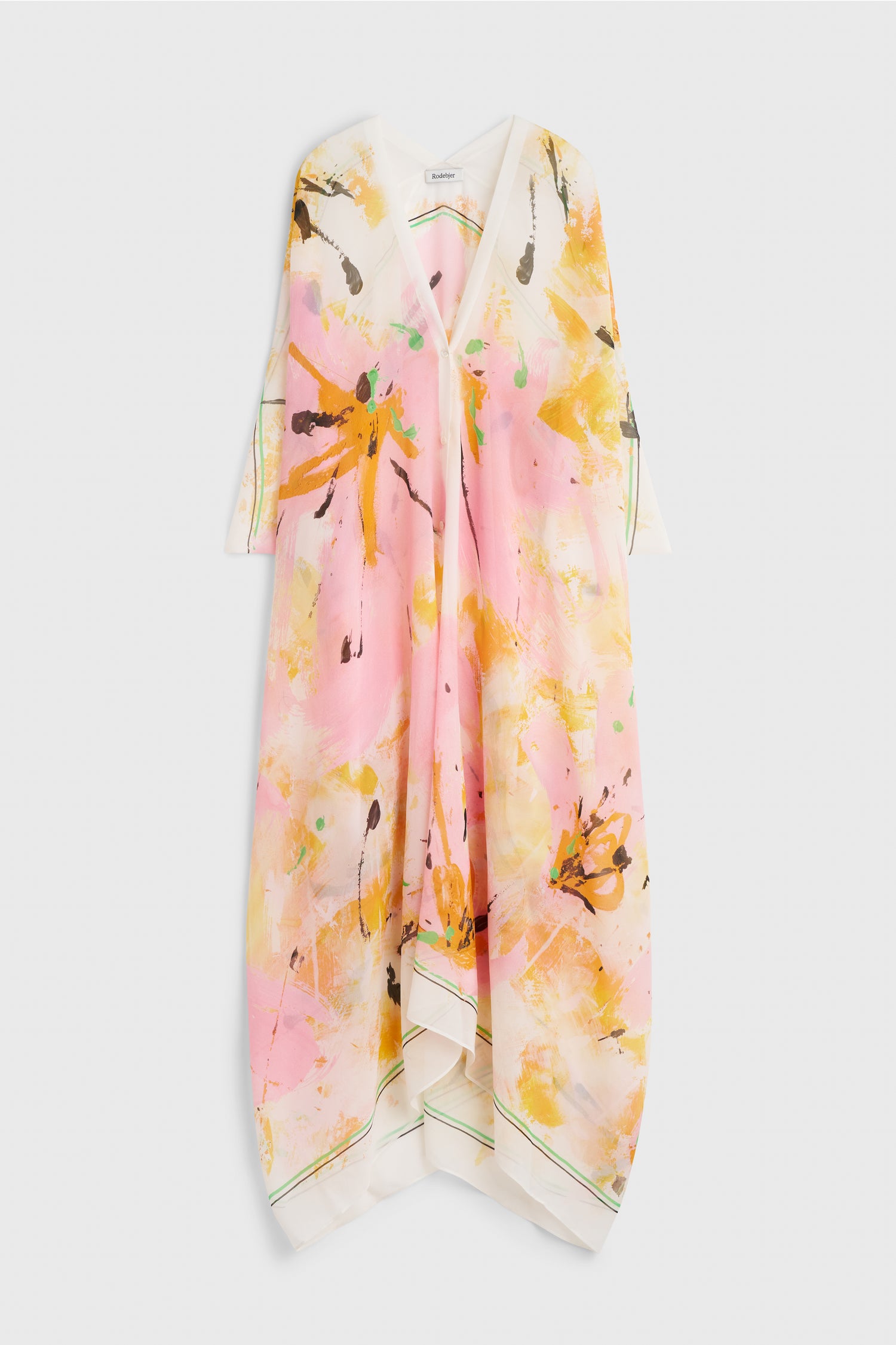Agave floral caftan