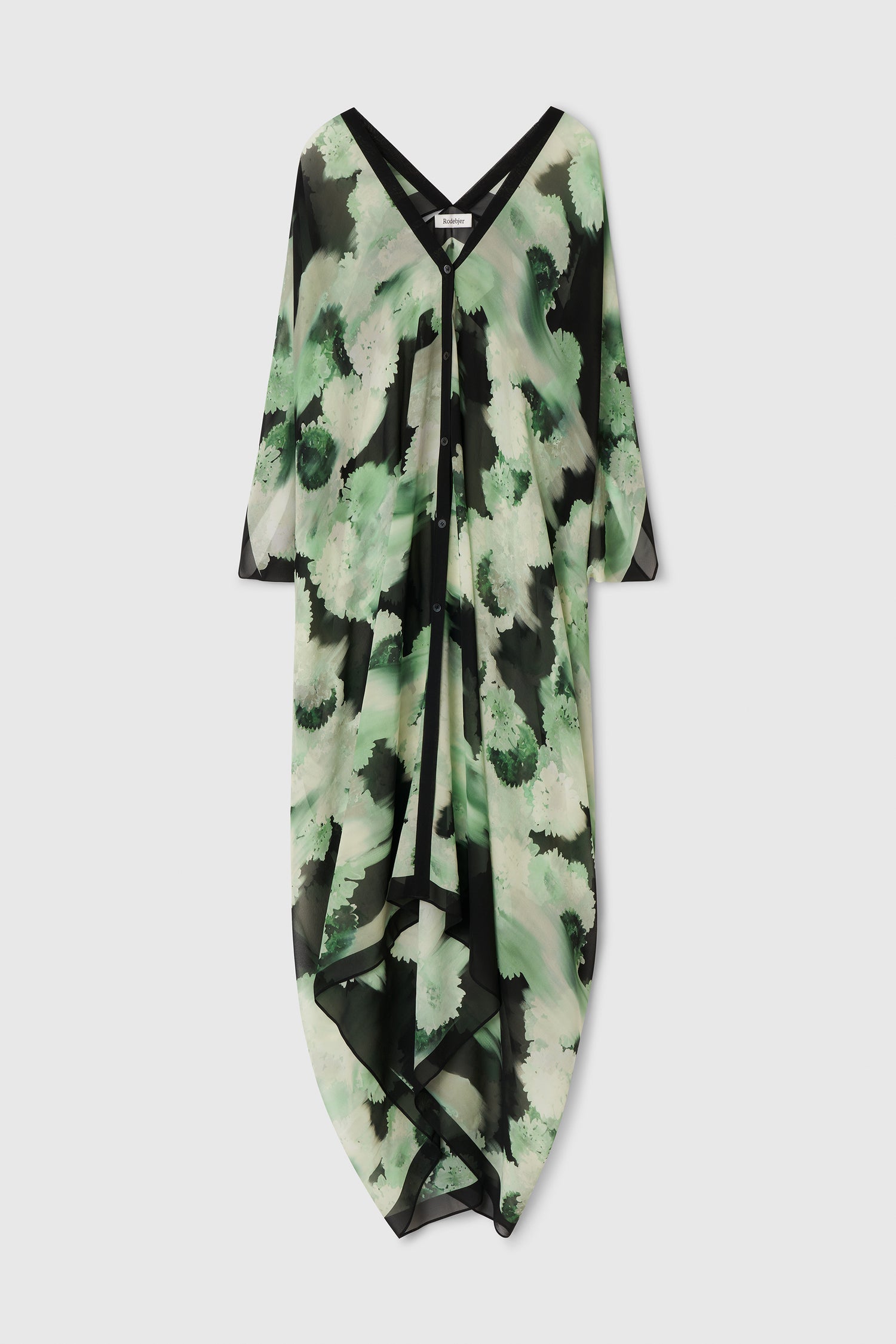 Agave blurry flower caftan