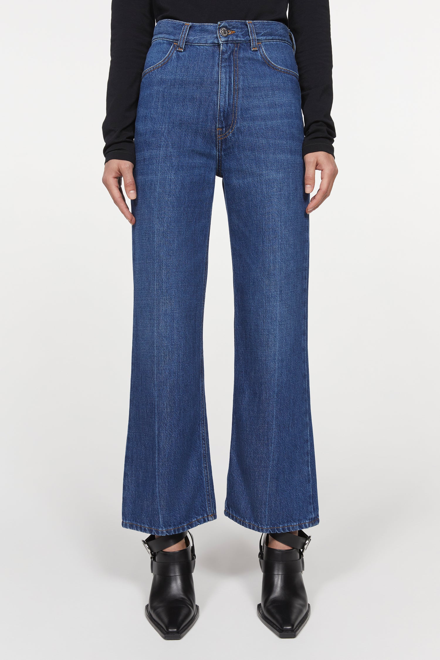 Mini culotte denim