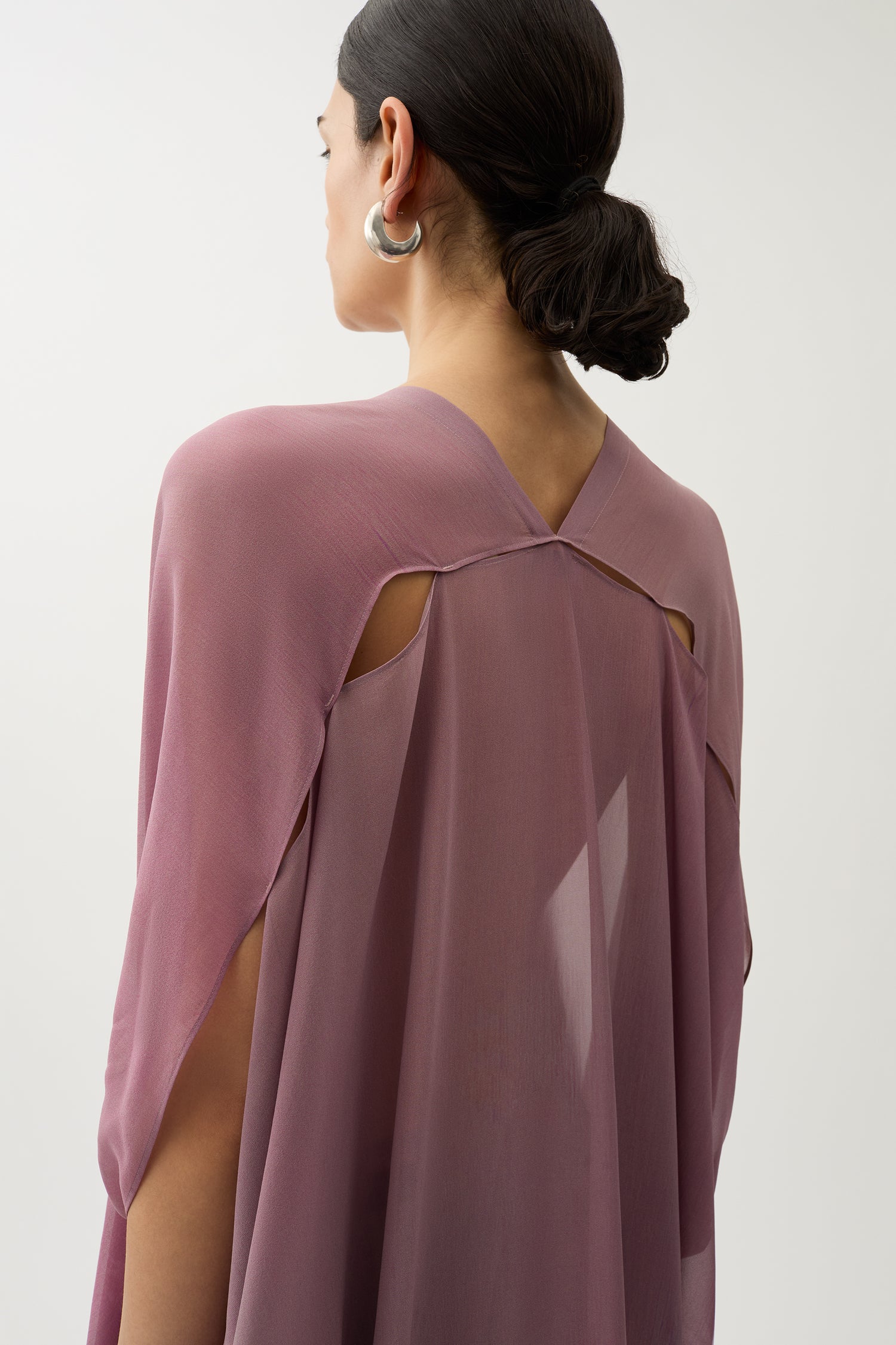 Agave flower paint caftan