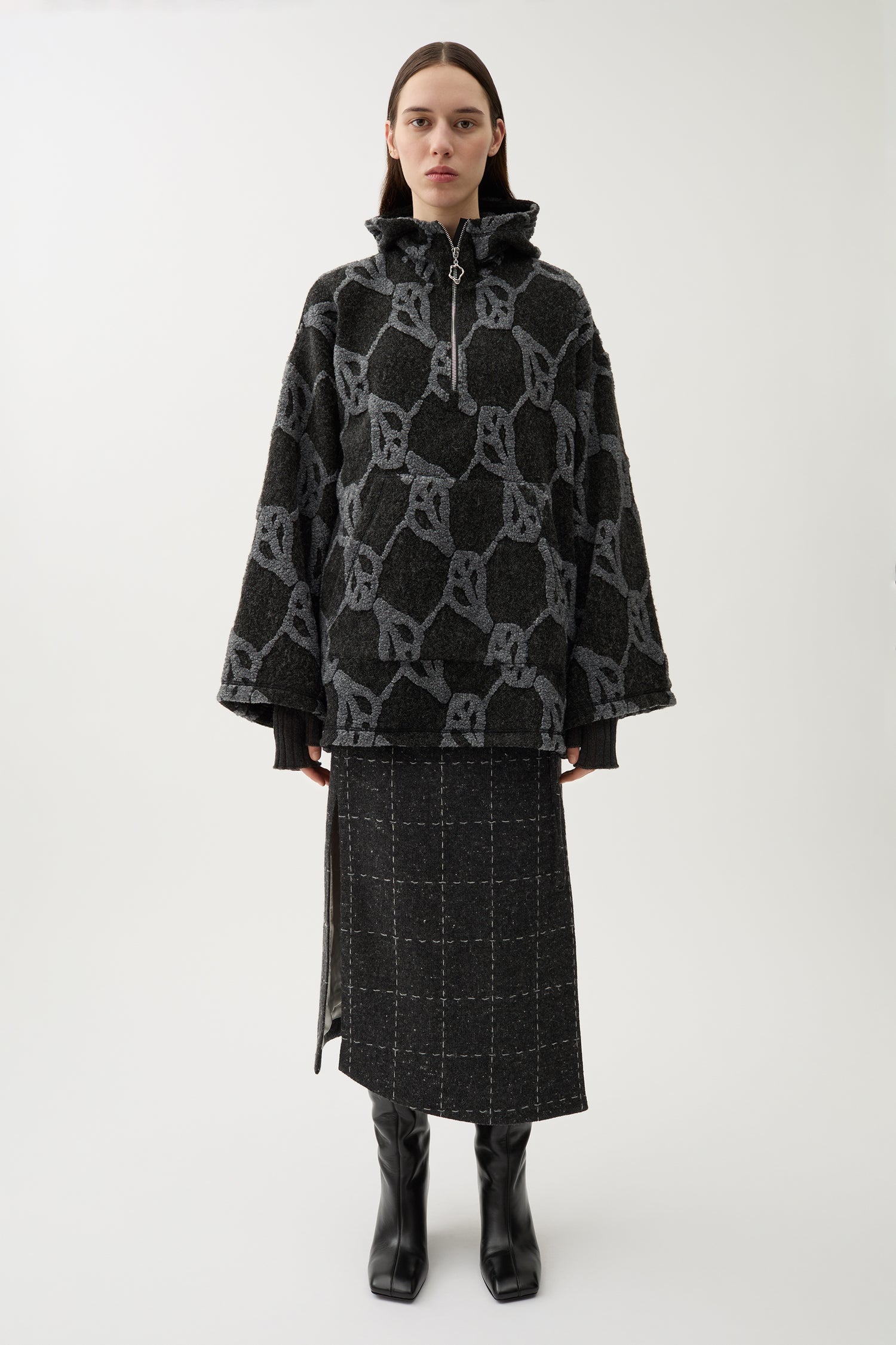 Hilma jacquard hoodie