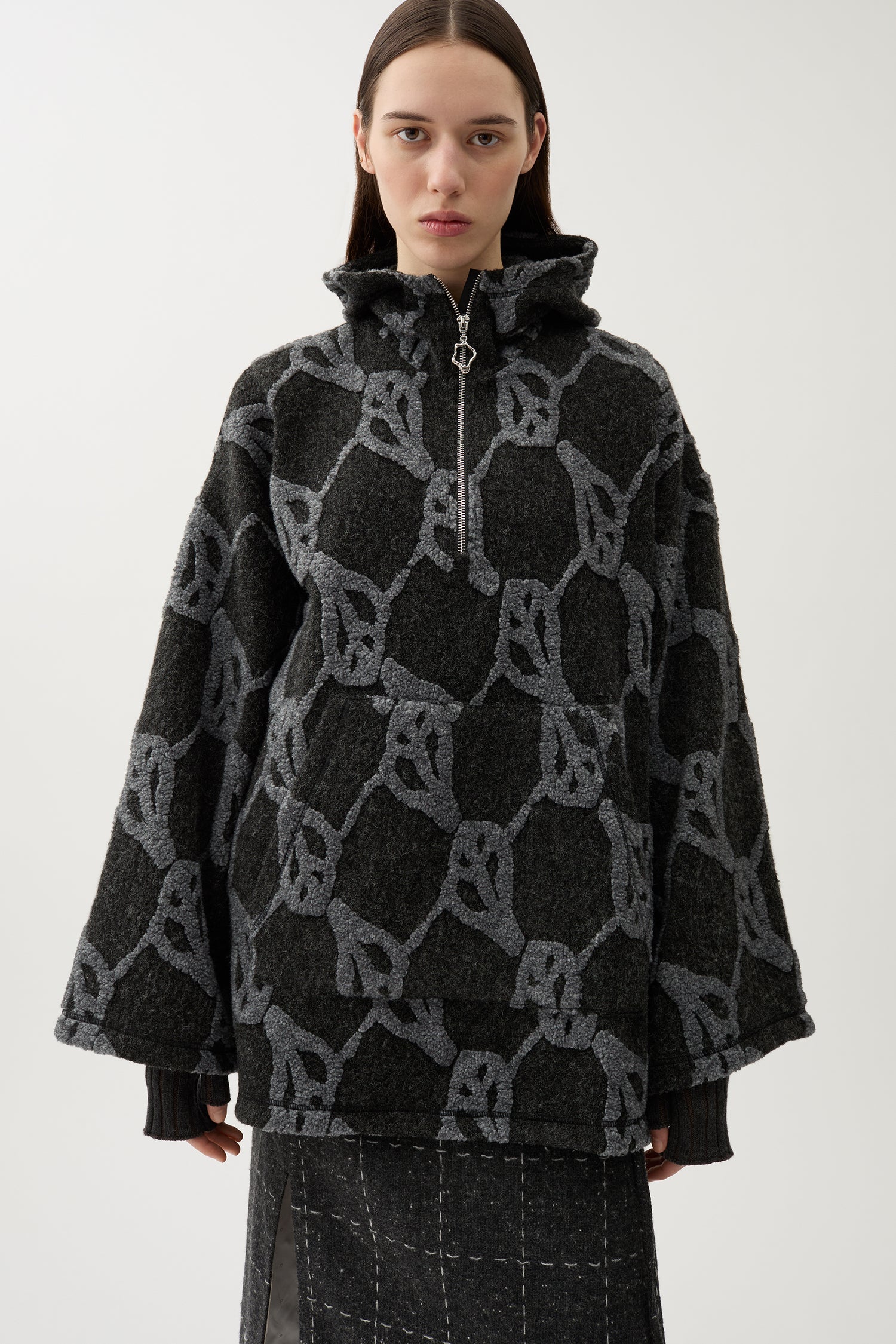 Hilma jacquard hoodie