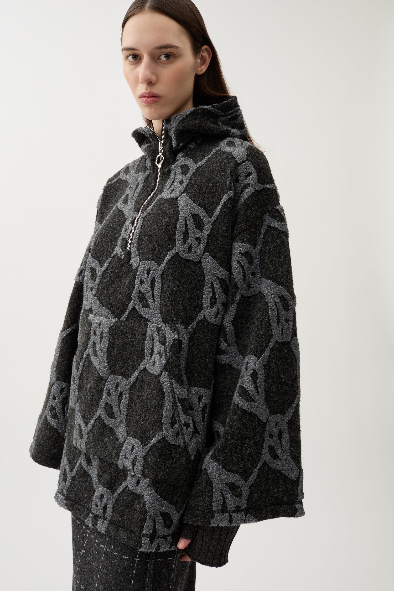 Hilma jacquard hoodie