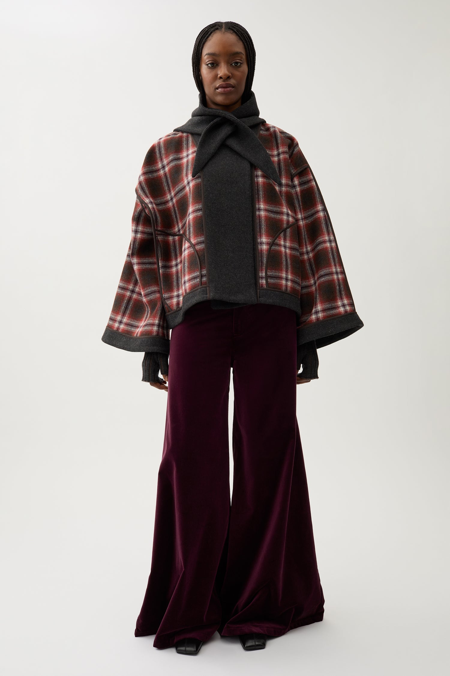 Chloe check jacket