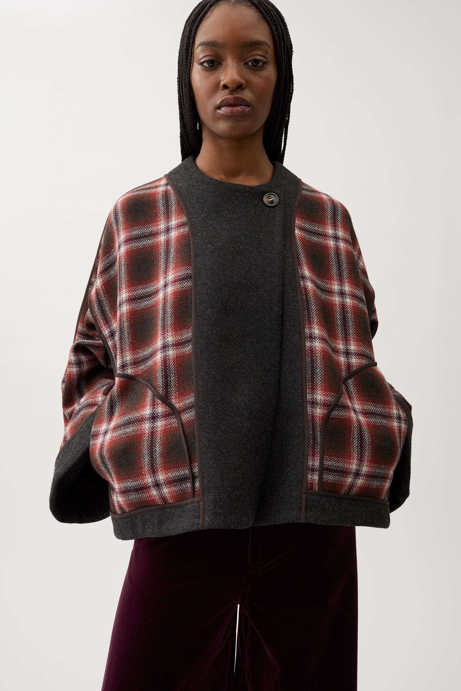 Chloe check jacket