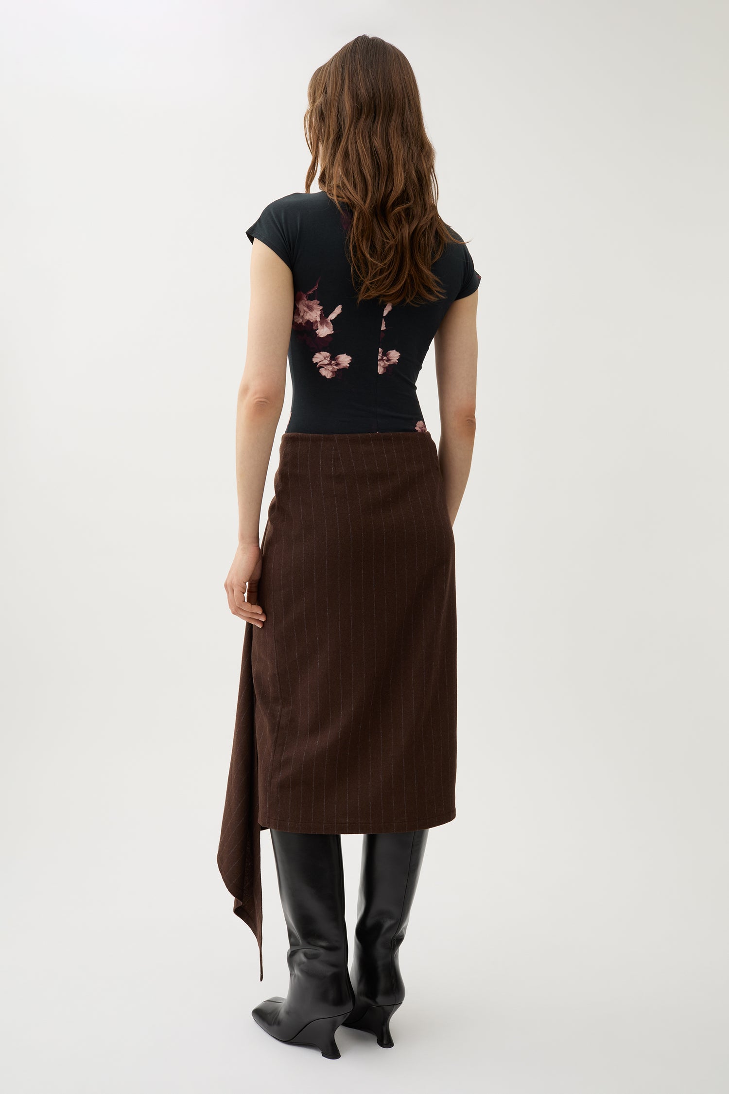 Josefina pinstripe skirt