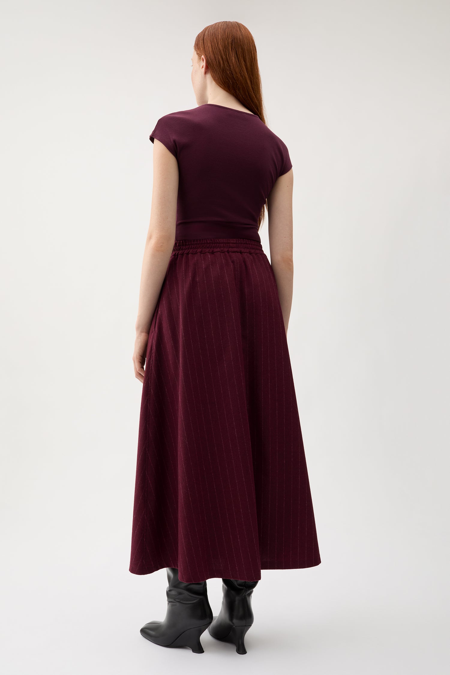 Marlene pinstripe skirt