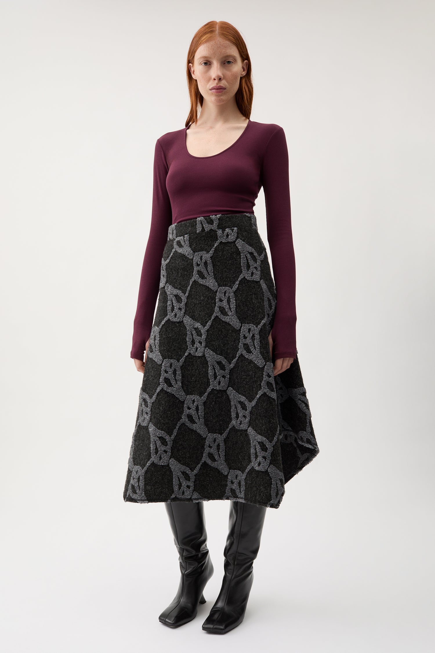 Amalia jacquard skirt