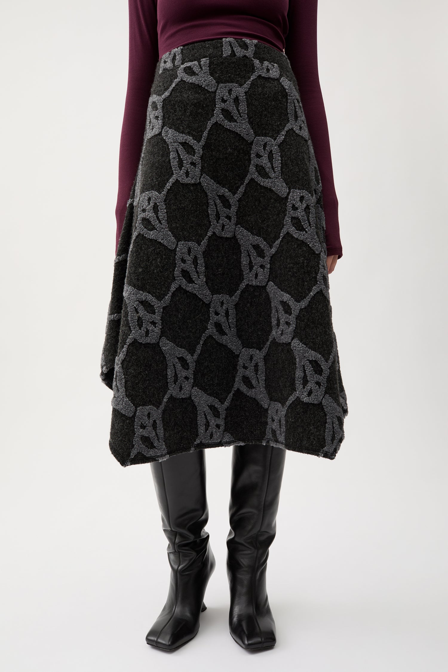 Amalia jacquard skirt