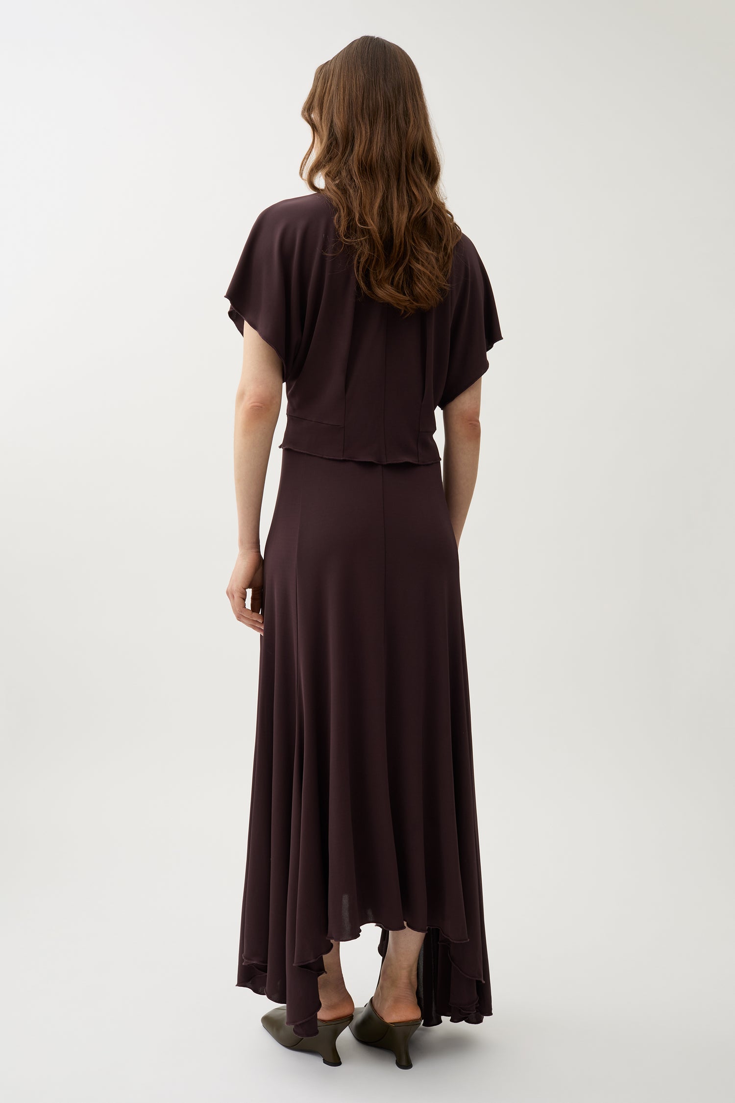 Sandy viscose skirt