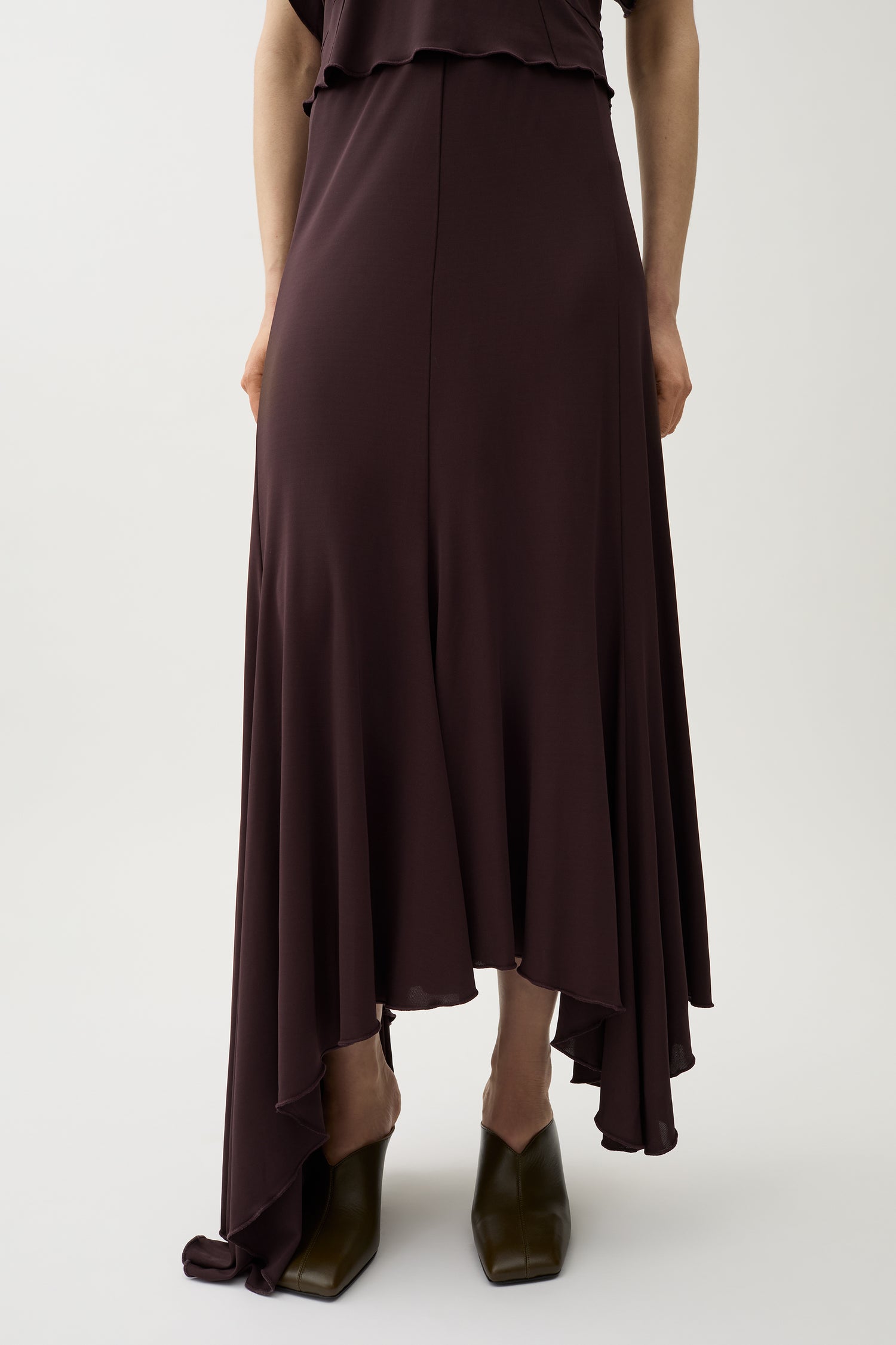 Sandy viscose skirt