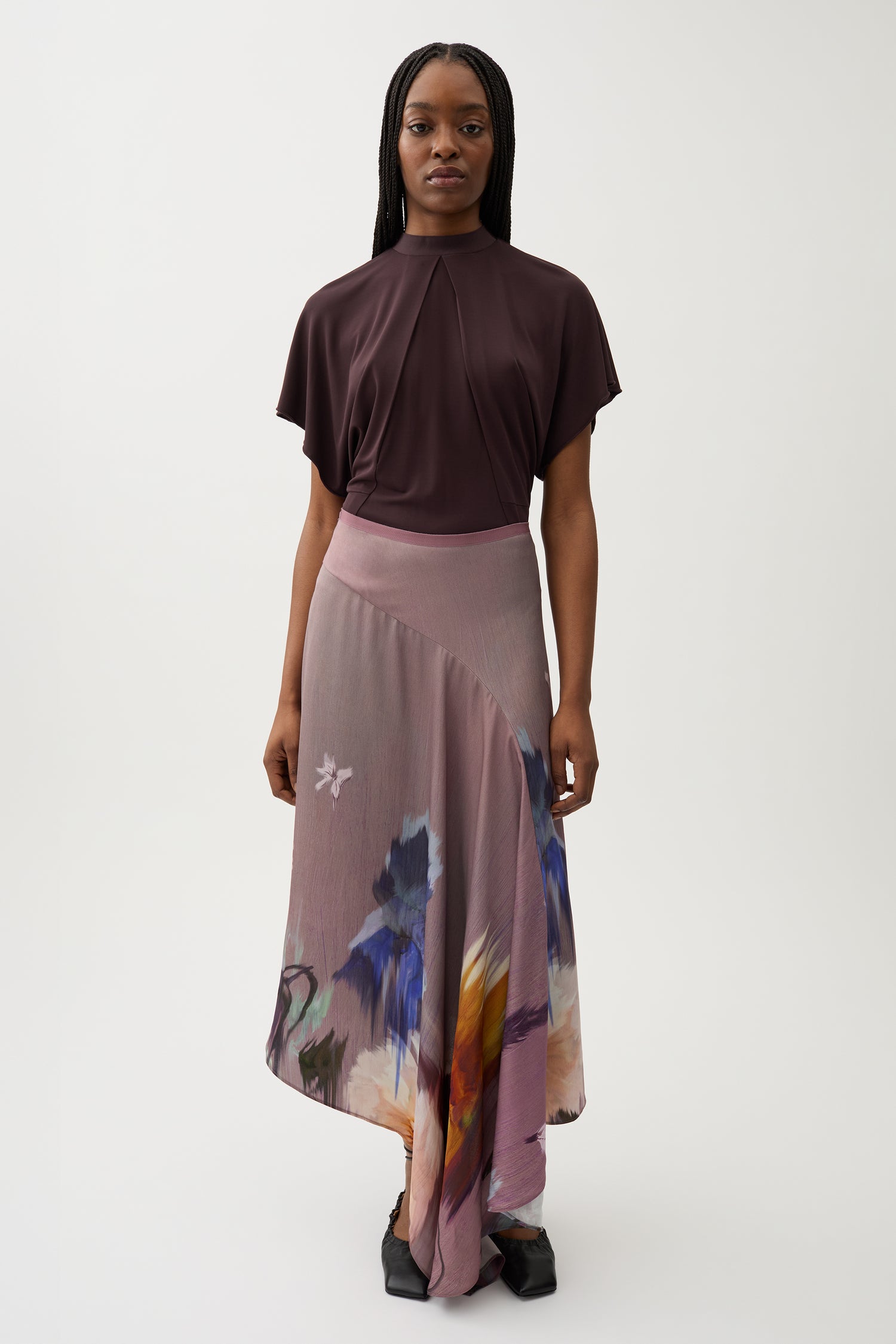 Swoosh flower skirt