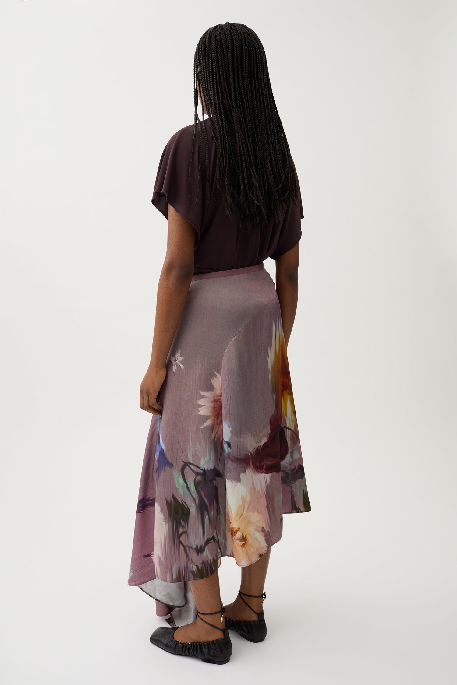 Swoosh flower skirt