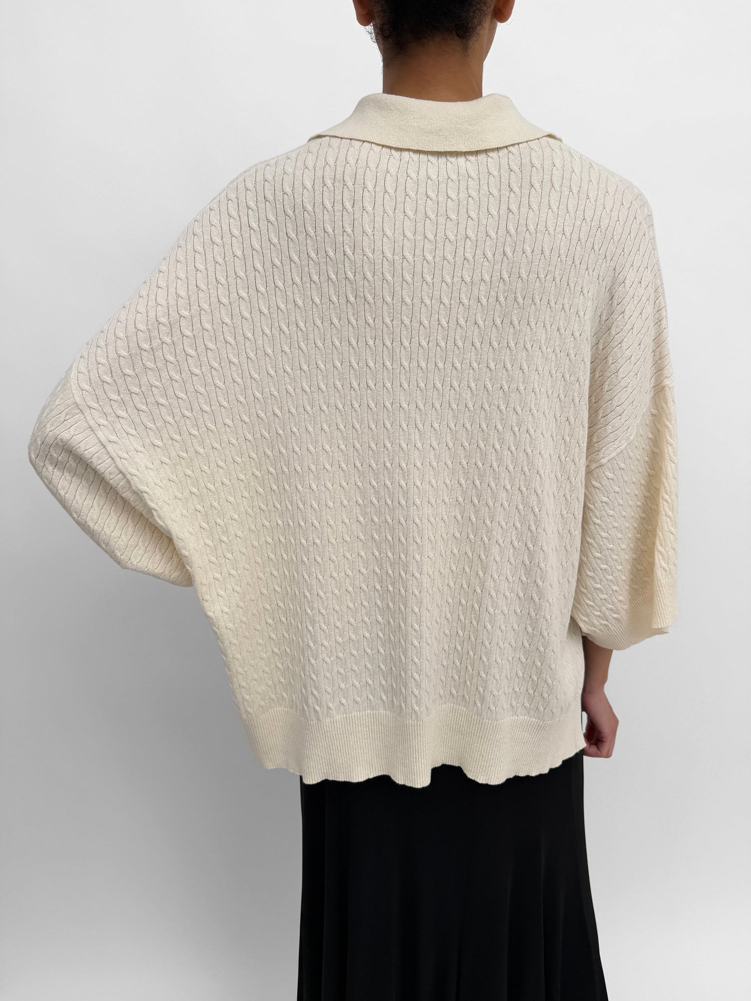 The Adore cable cotton linen sweater
