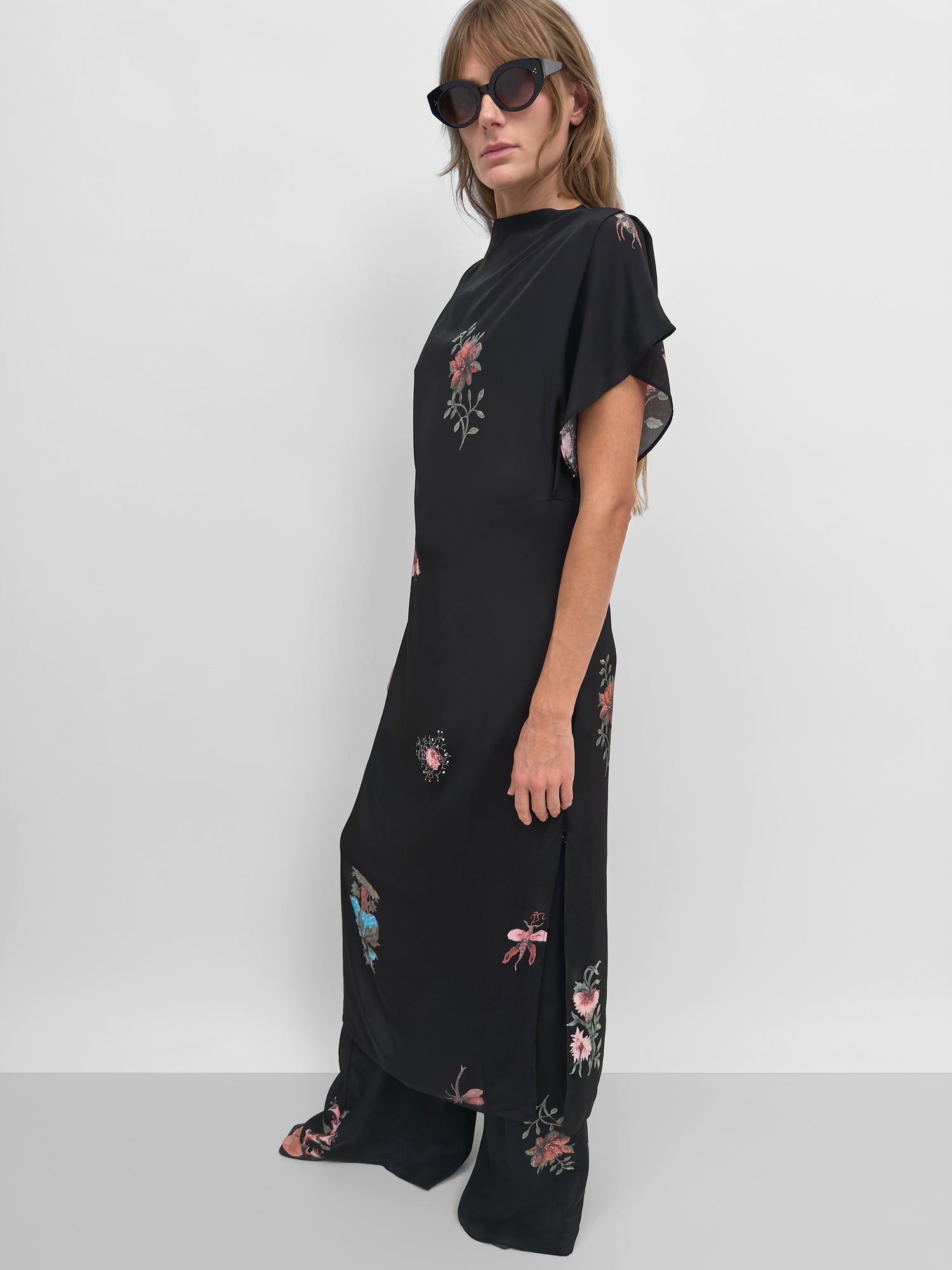 The Amalfi high neck dress in Duchess