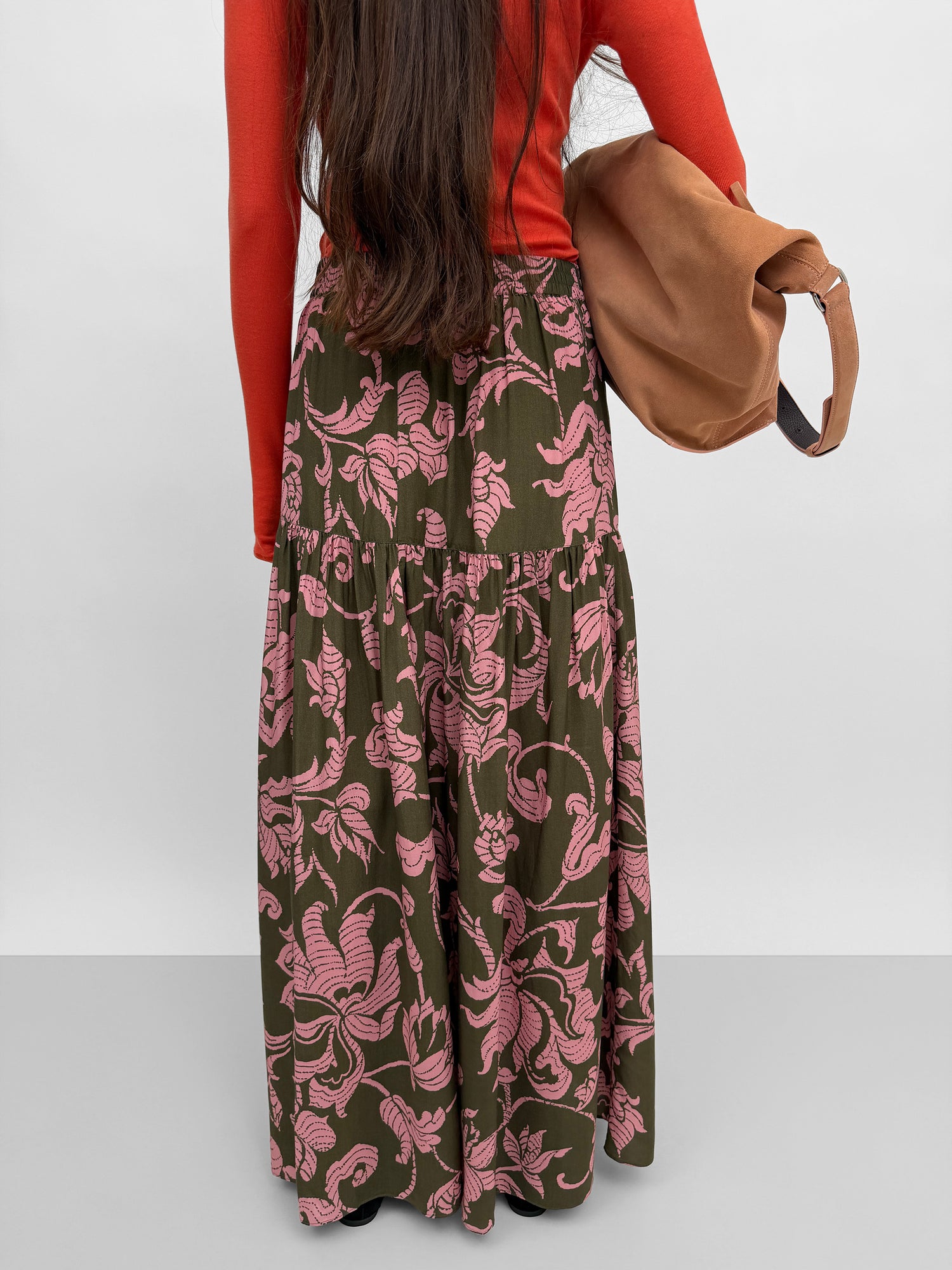 The Asti gathered skirt in French Lily