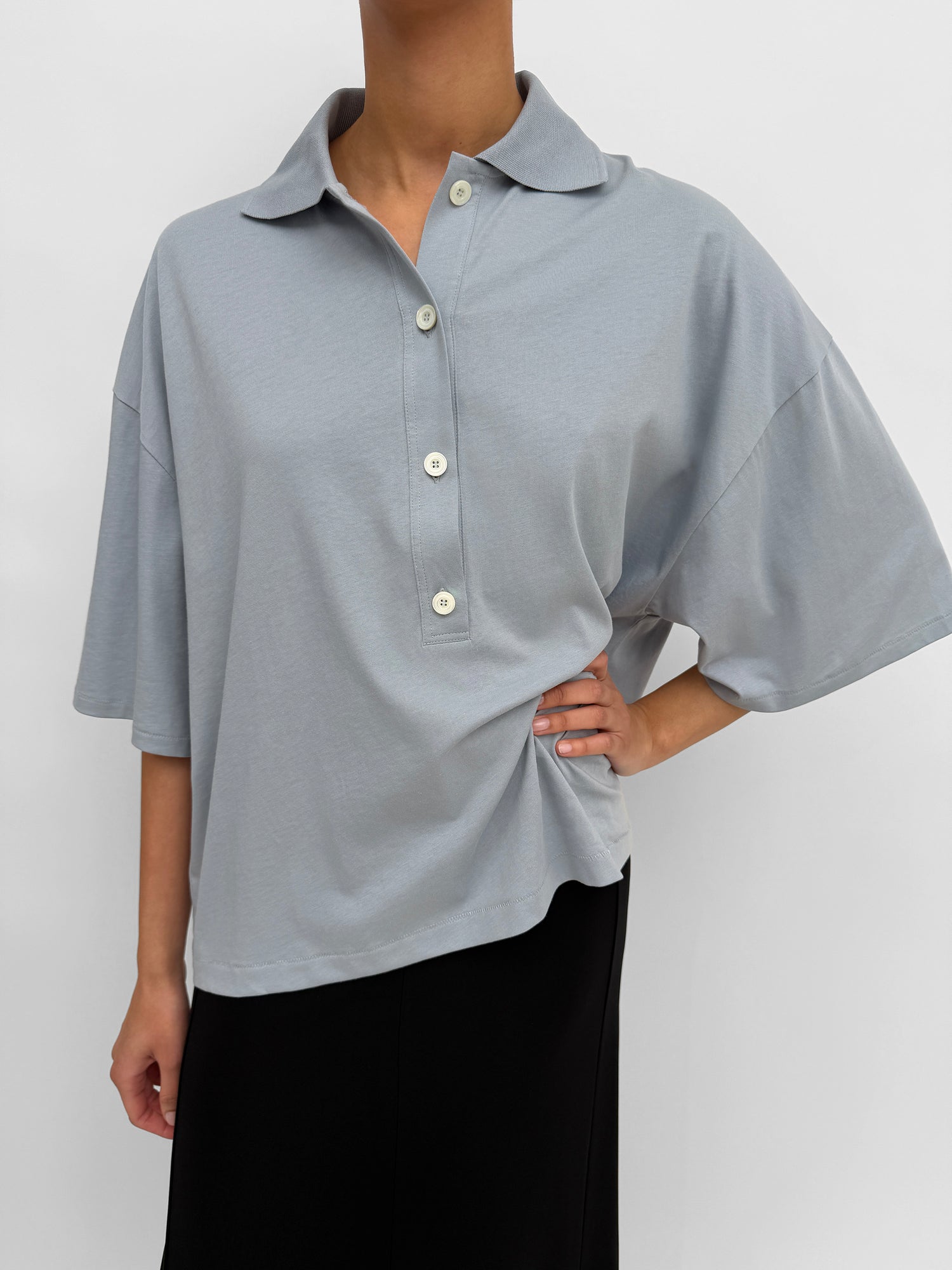 The Bliss oversized polo shirt