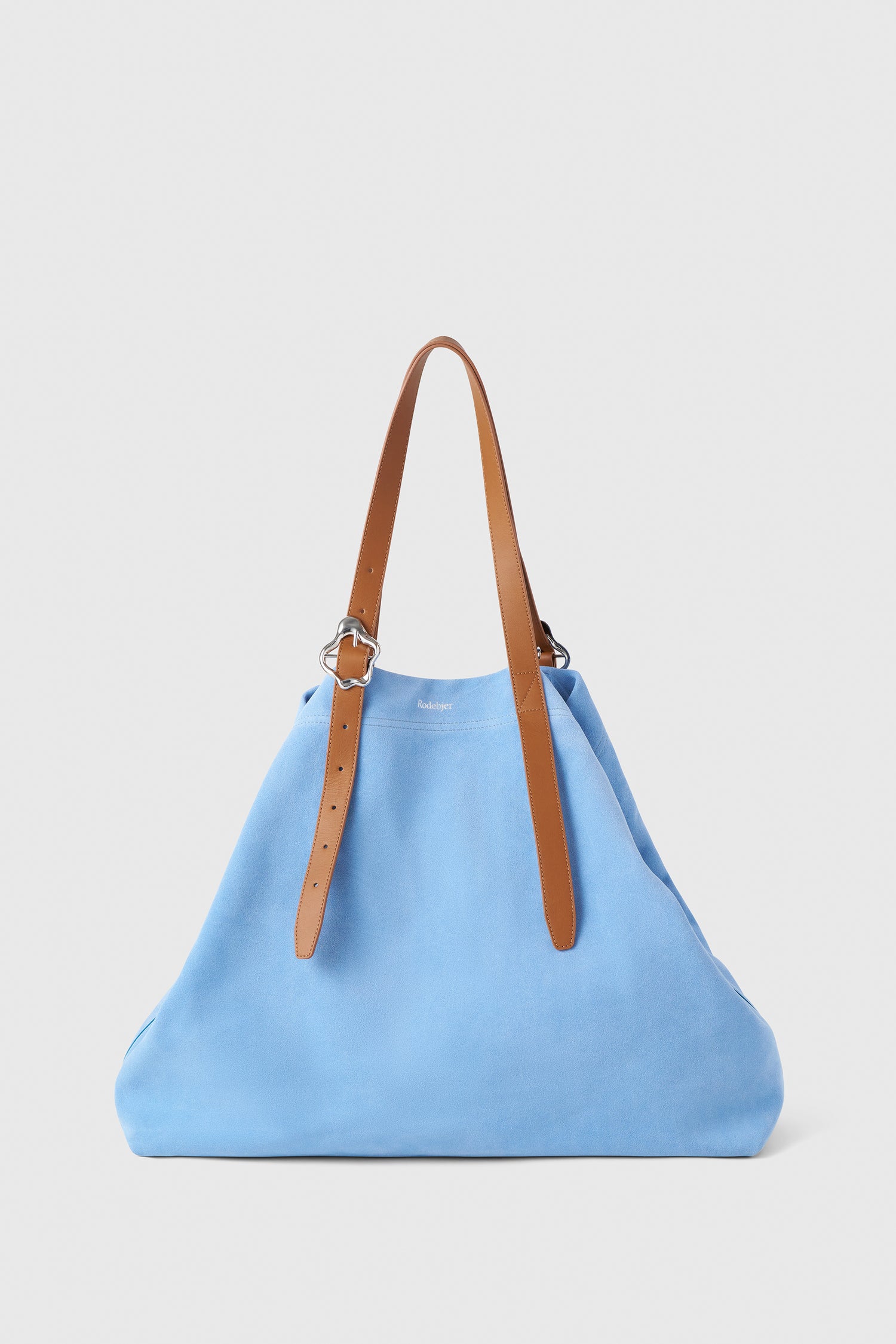 Coral XXL suede tote