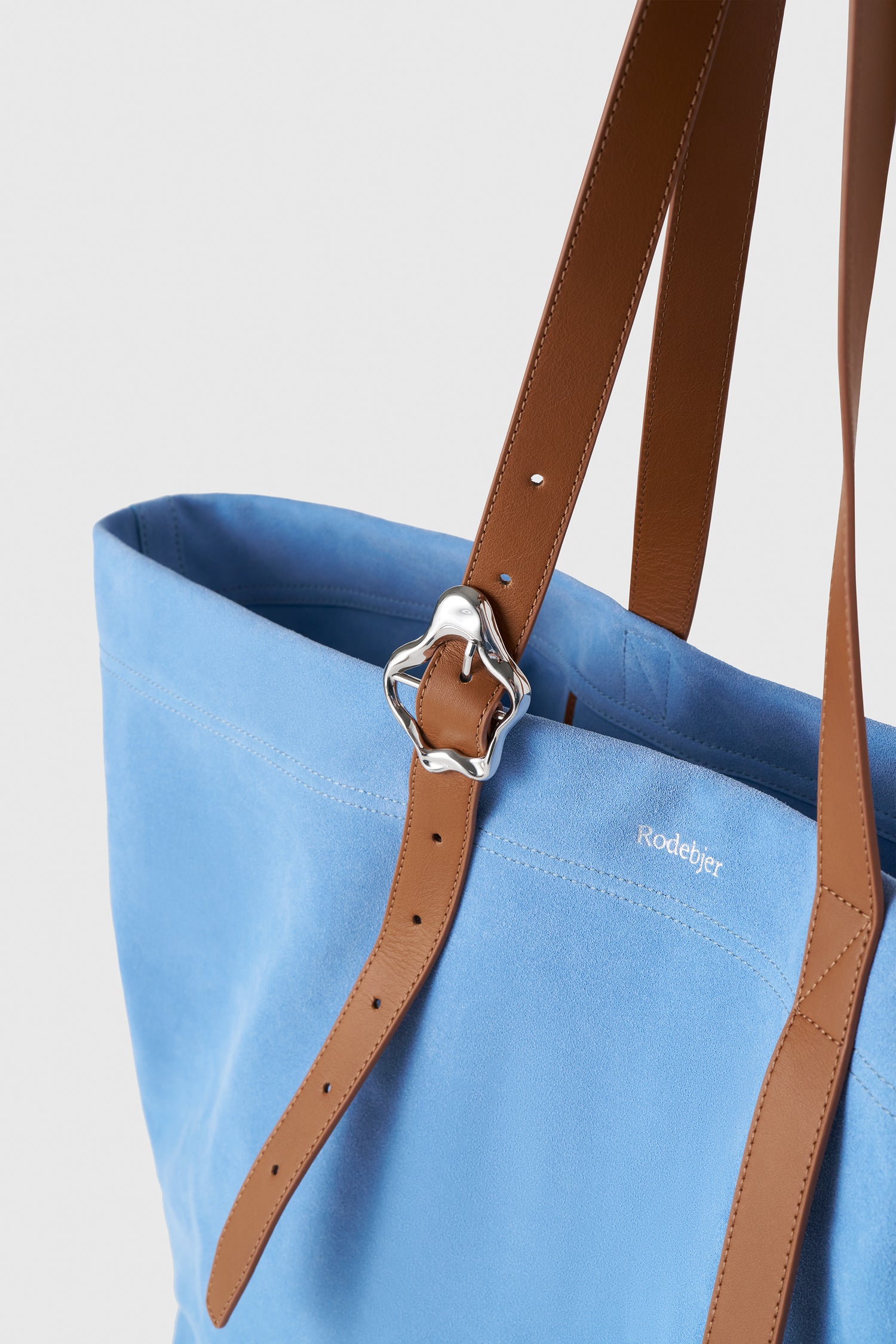 Coral XXL suede tote