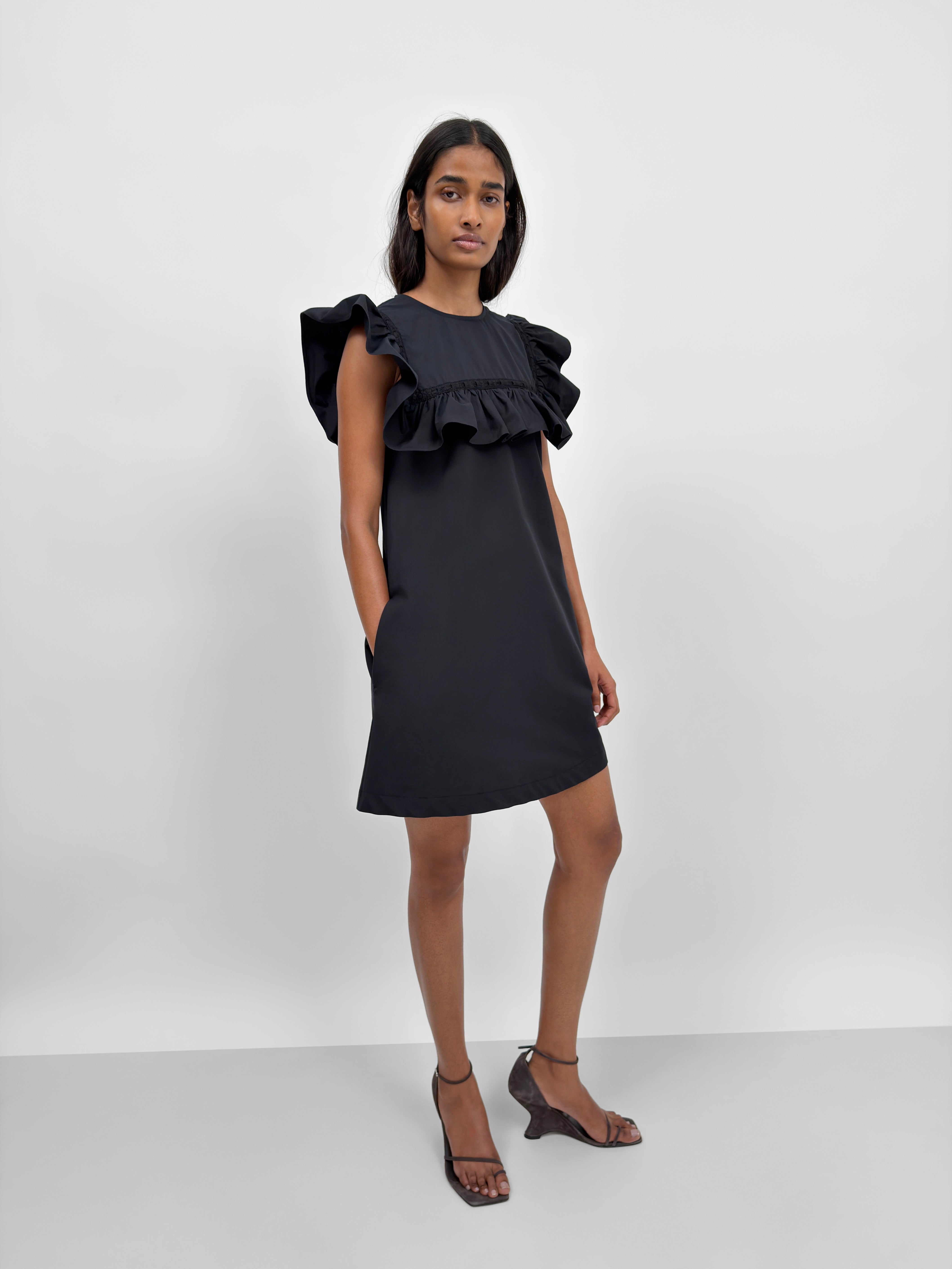 The Eda frill-trimmed mini-dress | Rodebjer.com