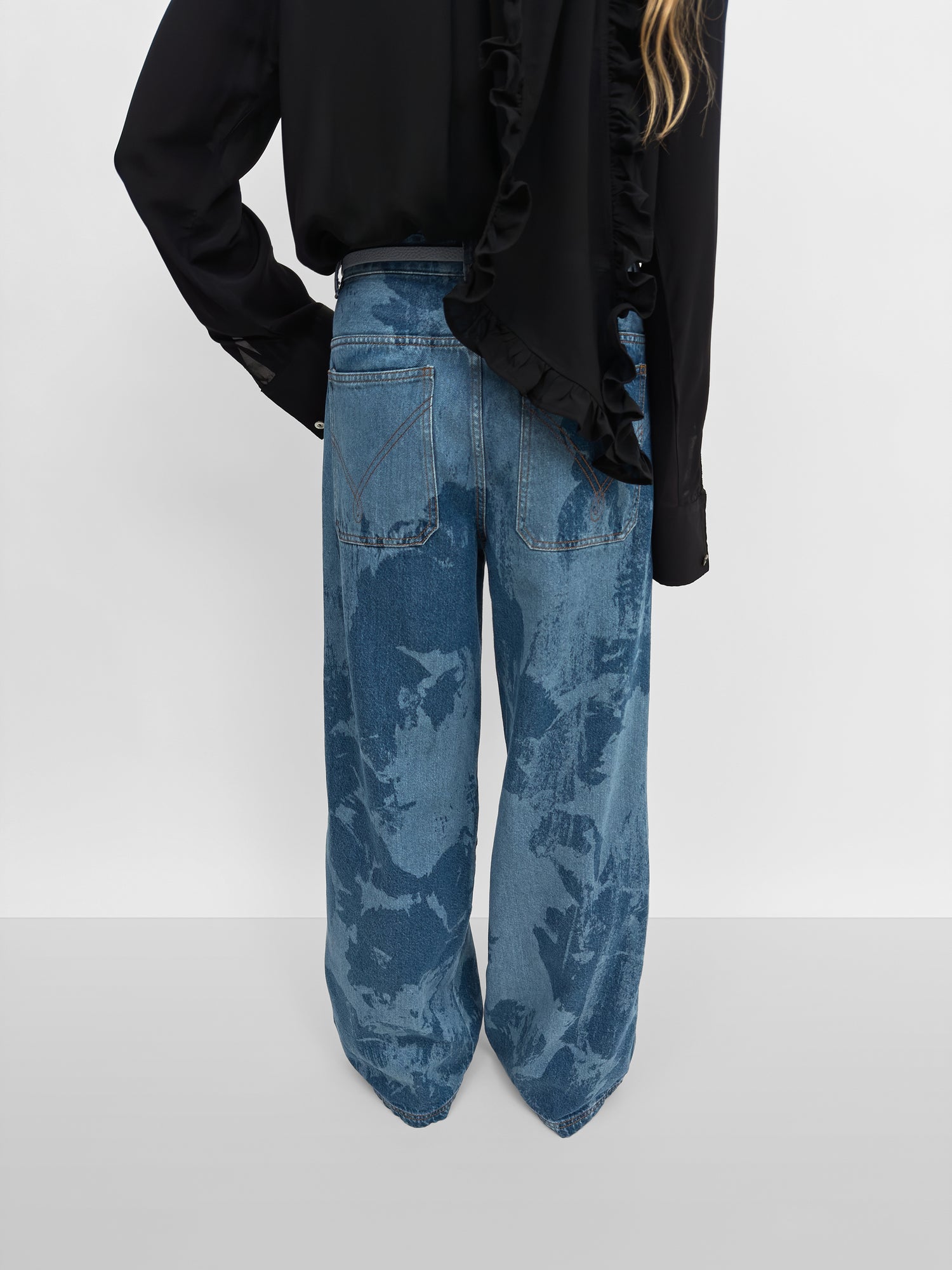 The Eileen print relaxed workwear denim