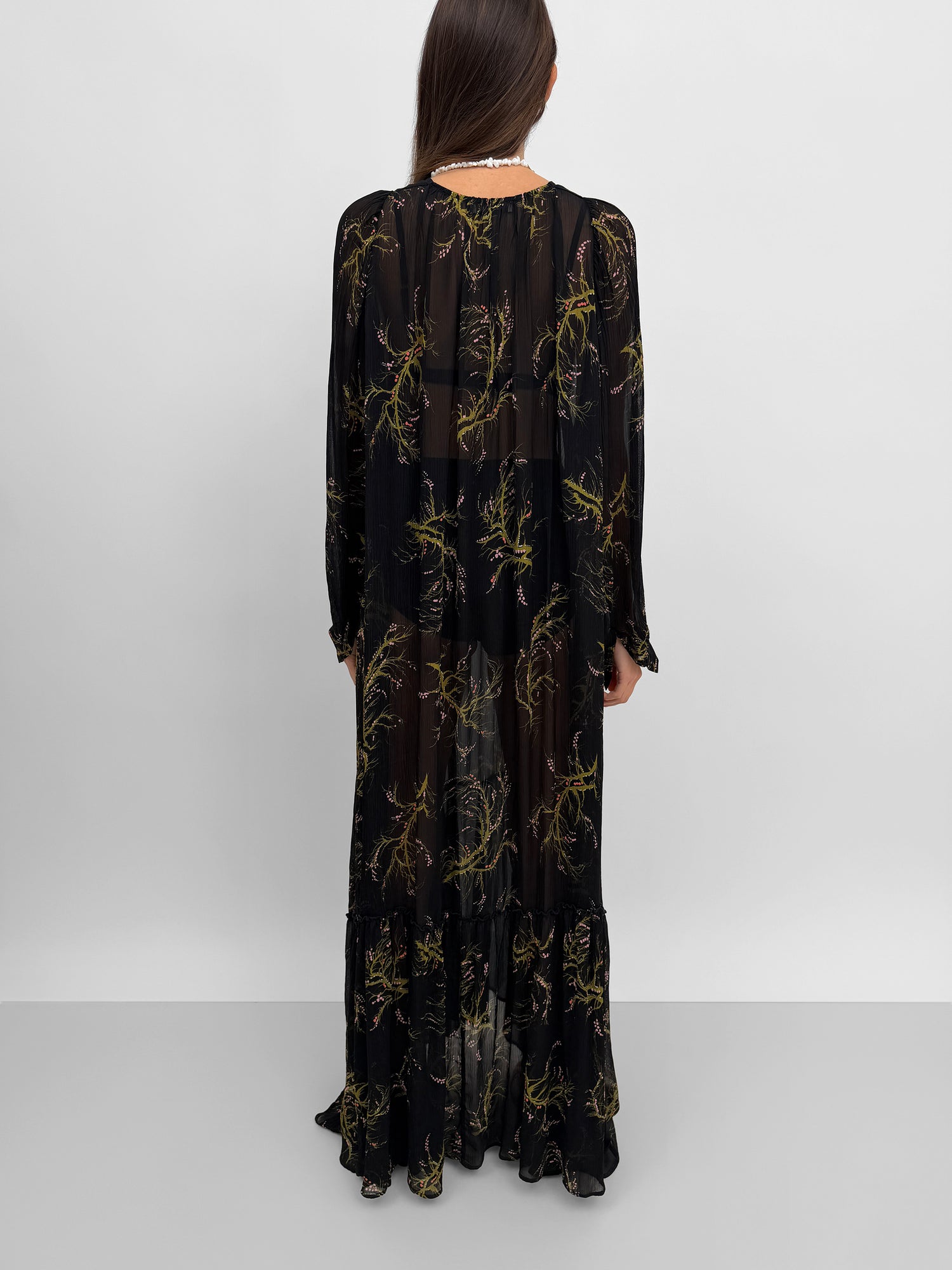 The Emerald maxi dress in Seaweed