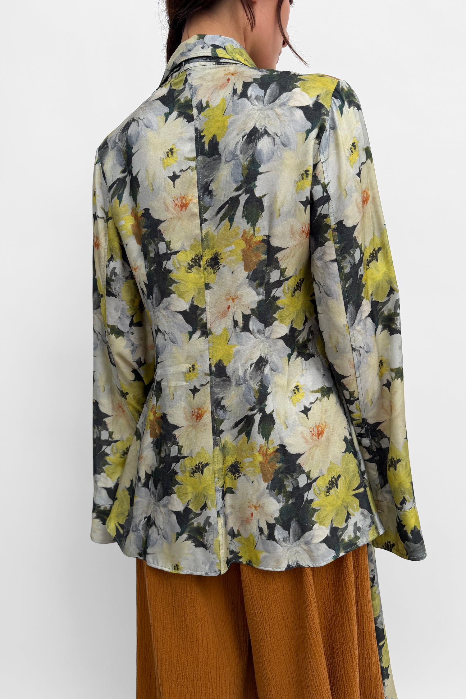 The Euni shiny shirt blouse