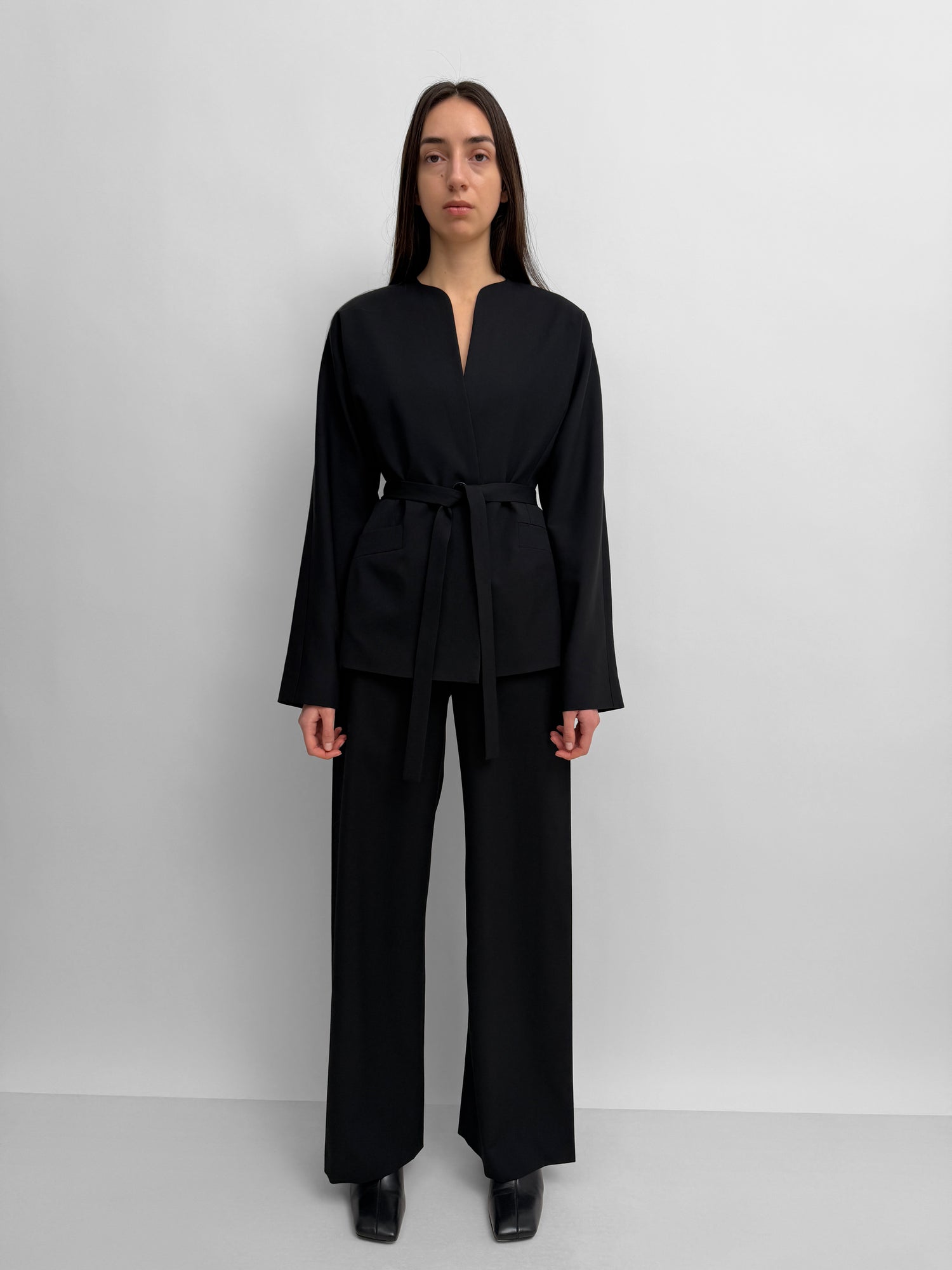 The Faro deconstructed fluid blazer jacket