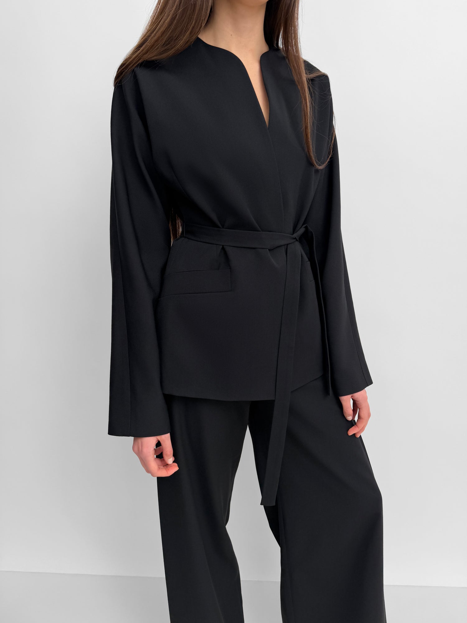 The Faro deconstructed fluid blazer jacket