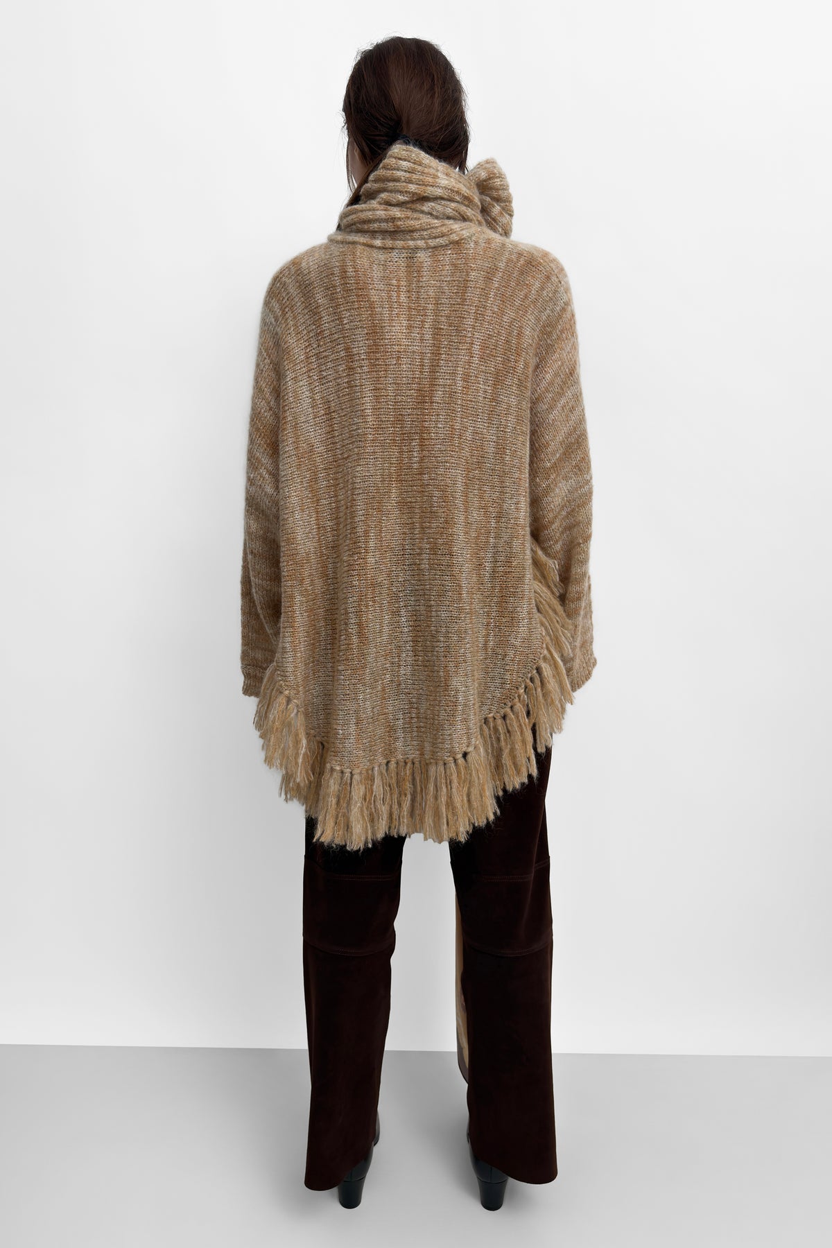 The Hana mohair blend poncho knit