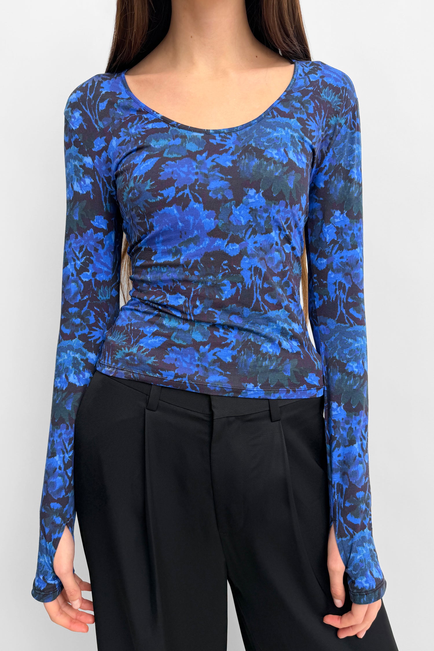 The Hutton scoop neck jersey dance top