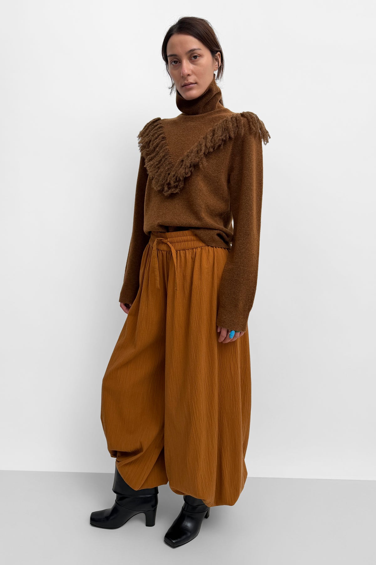 The Jinho alpaca wool polo knit