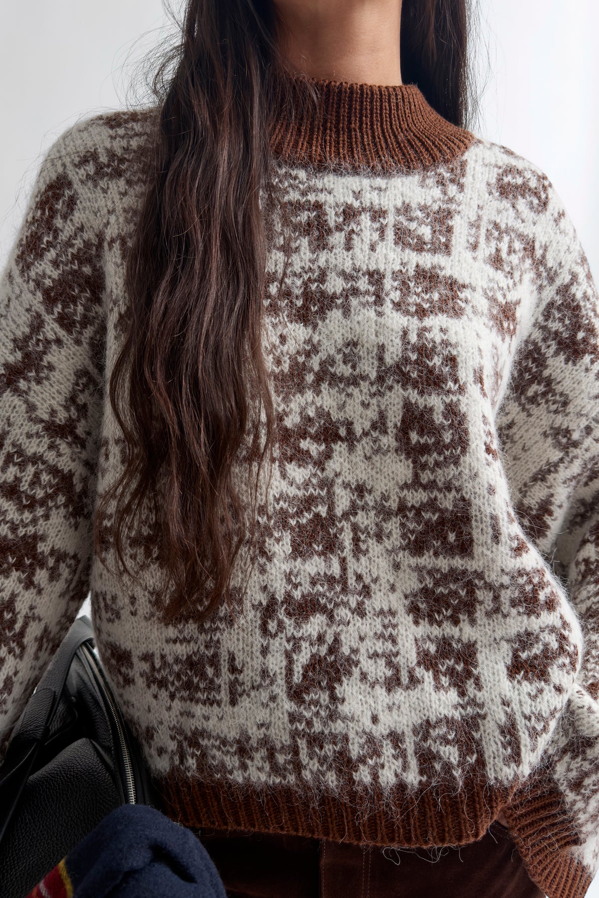 The Jinsol wool alpaca knit fishermans sweater