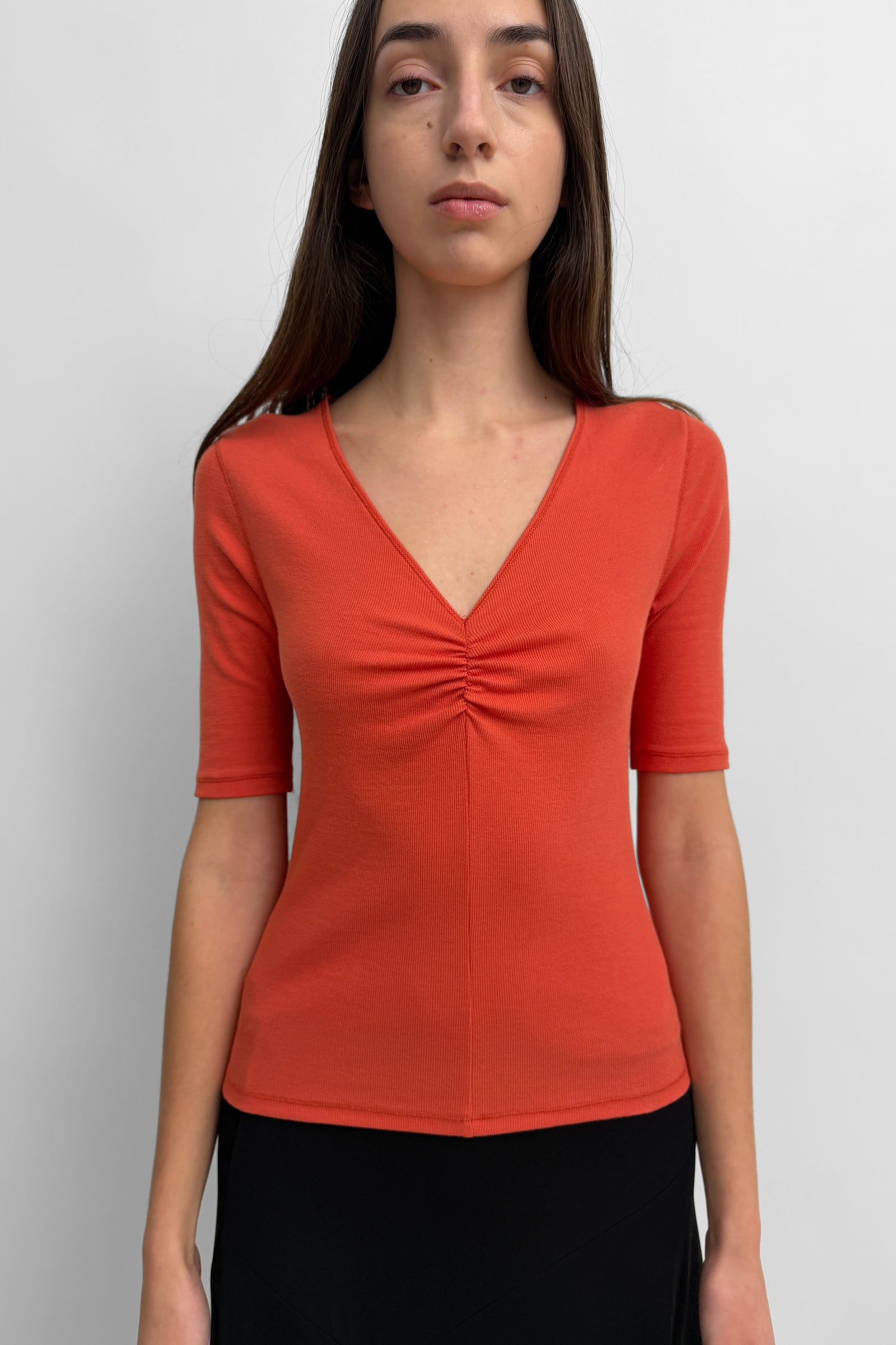 The Kaia V-neck tricot top
