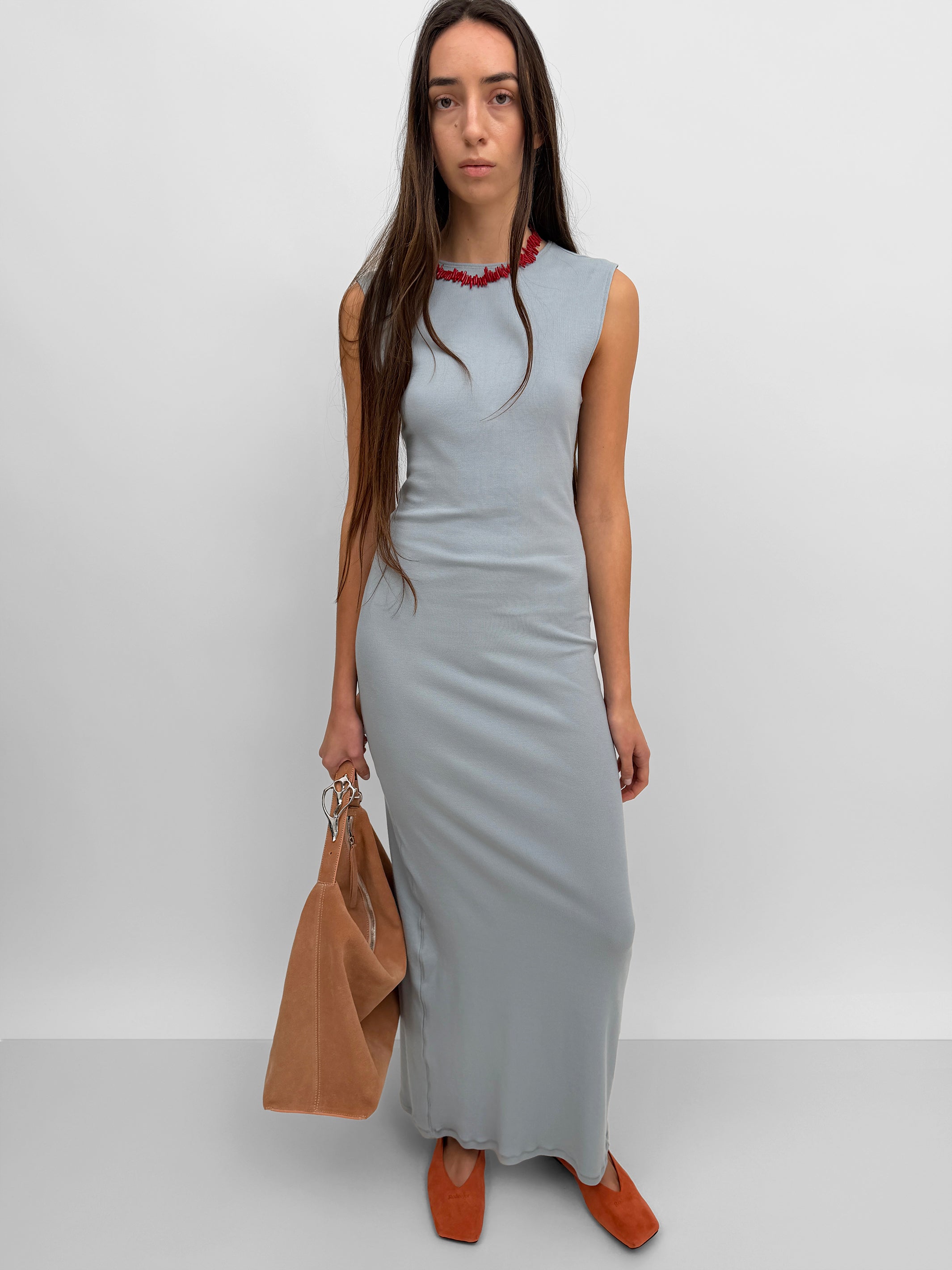 The Kenzie sleeveless ribbed tricot dress | Rodebjer.com