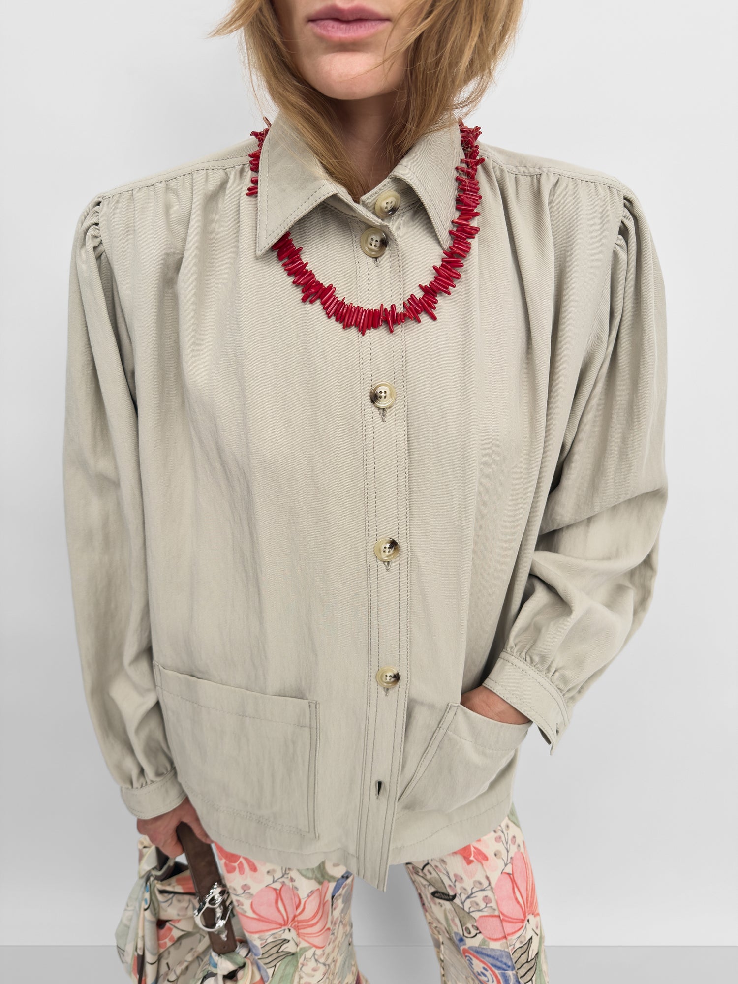 The Lauren tencel blouse jacket
