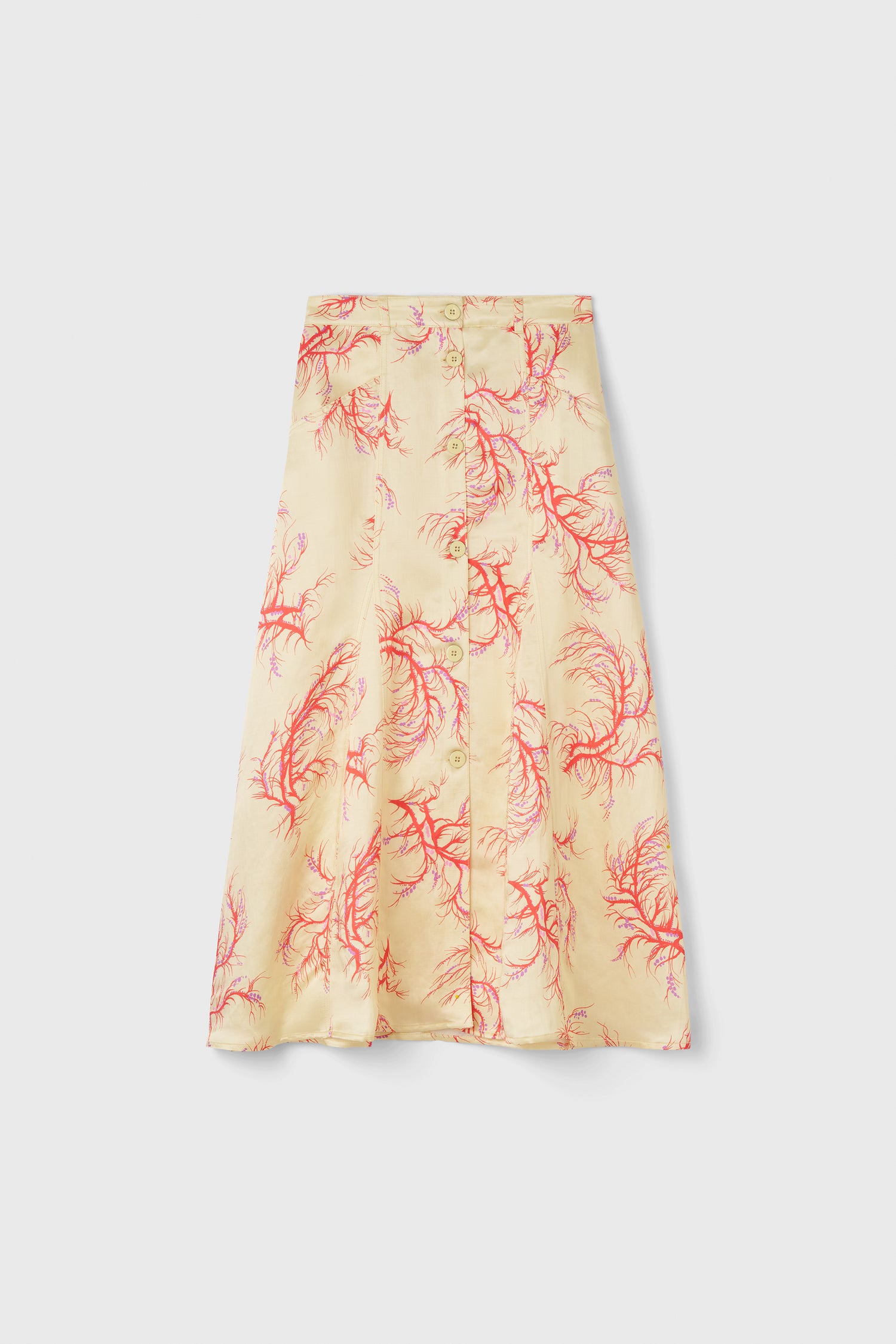 The London mid-calf skirt in Seaweed