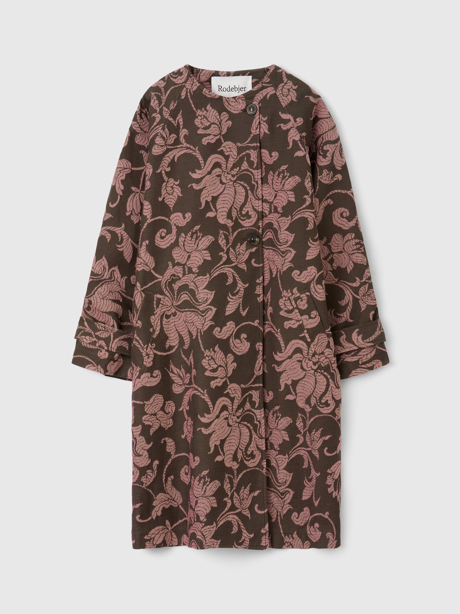 The Melbourne jacquard cocoon coat