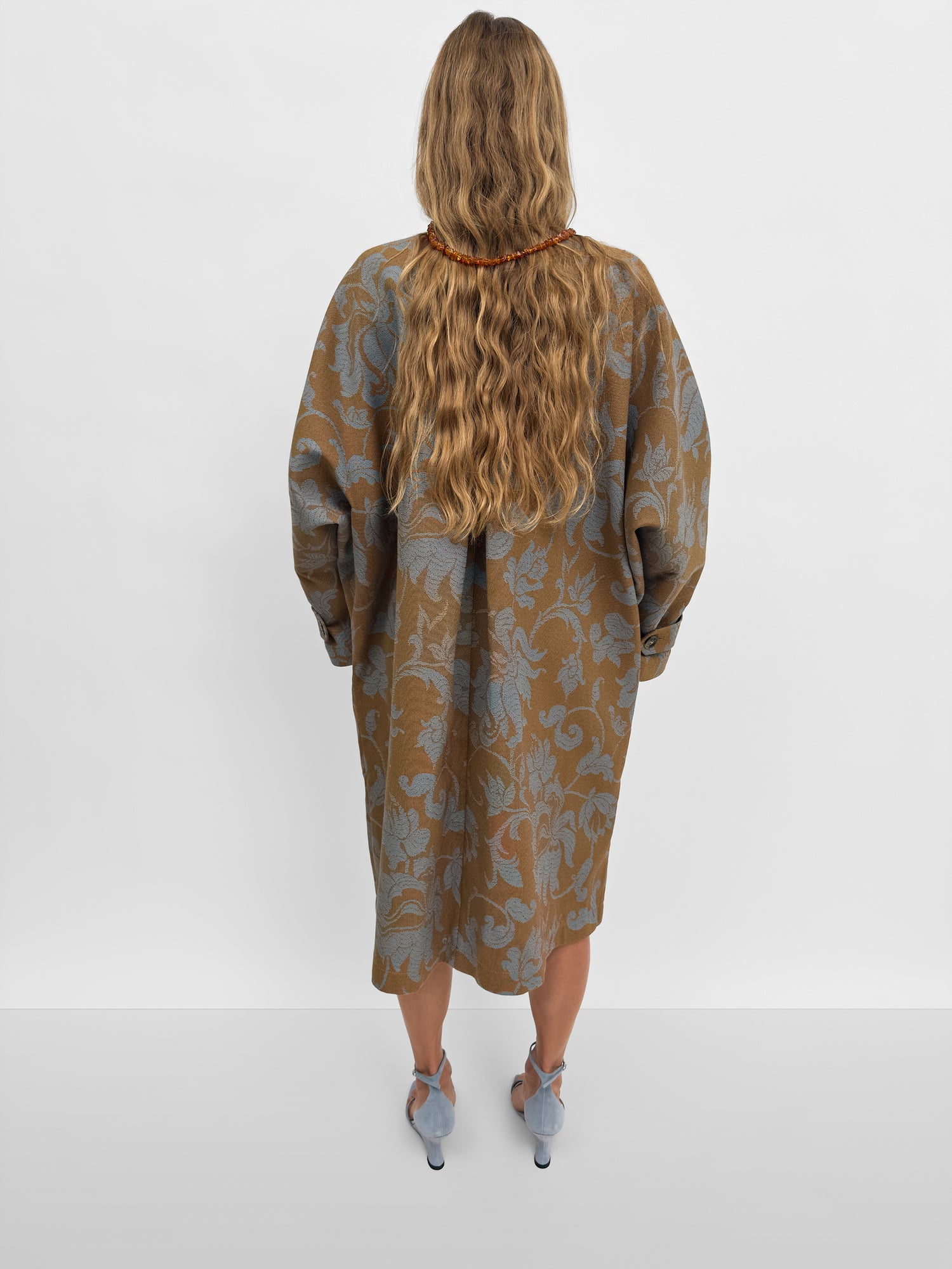 The Melbourne jacquard cocoon coat