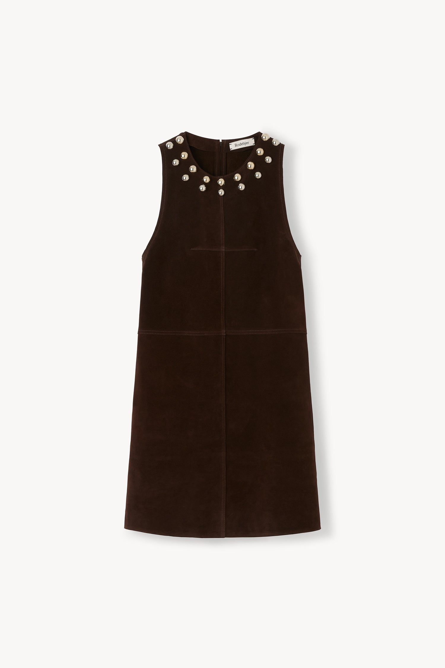 The Minji suede minidress with stud embellishment