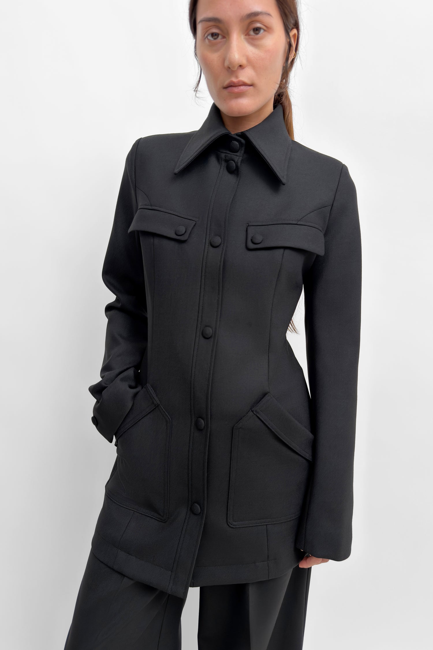 The Misa cinched blazer tunic