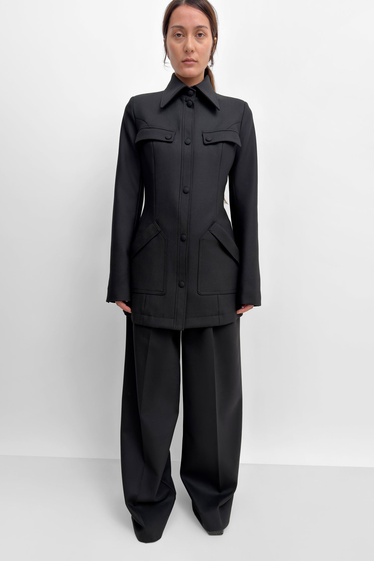 The Misa cinched blazer tunic