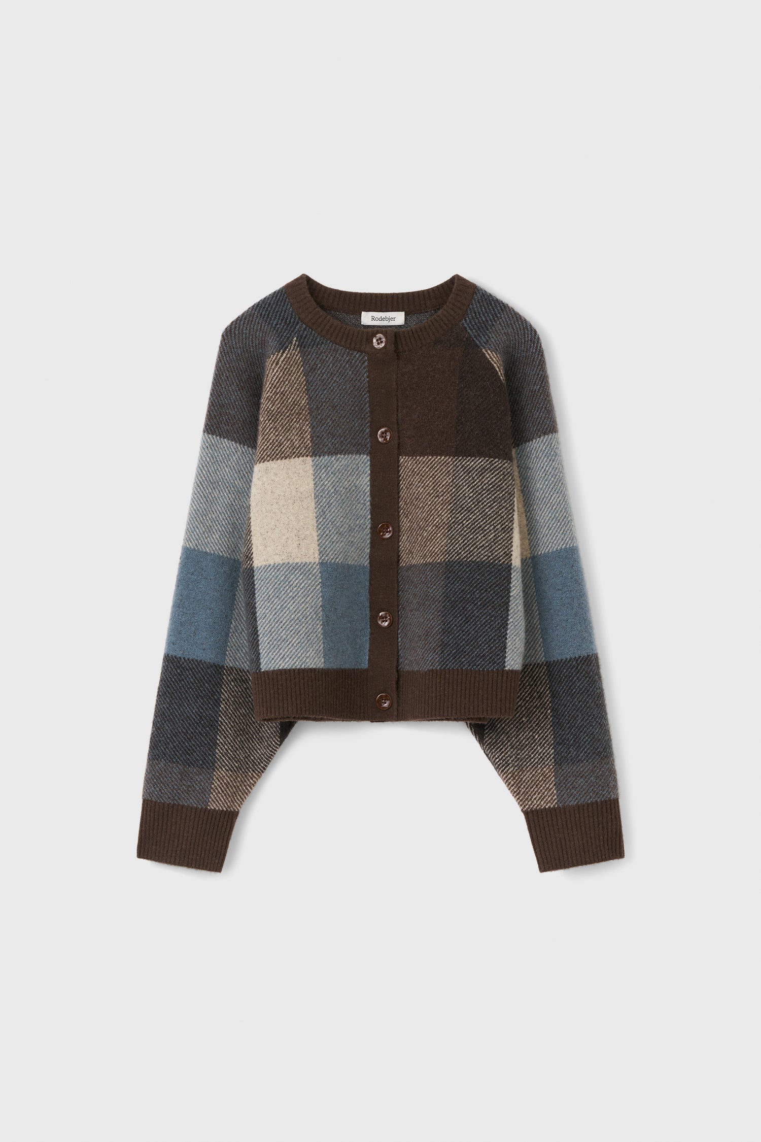 Nina check knitted sweater