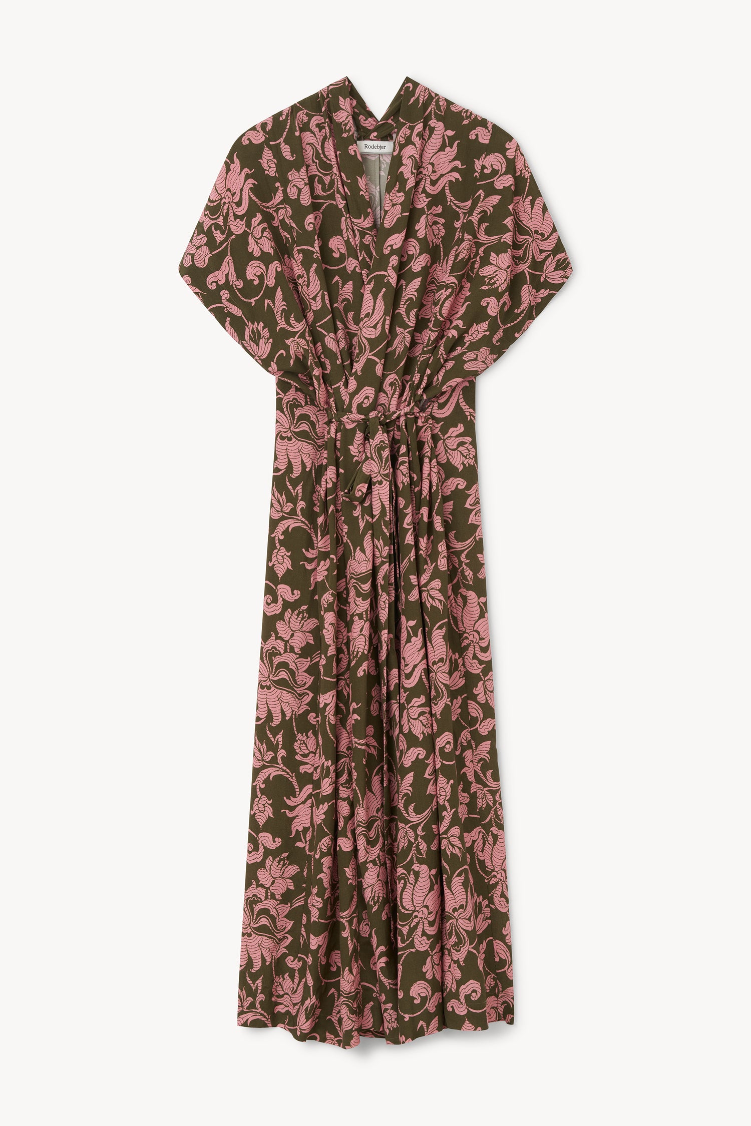 The Olympia wrap caftan dress in French Lily