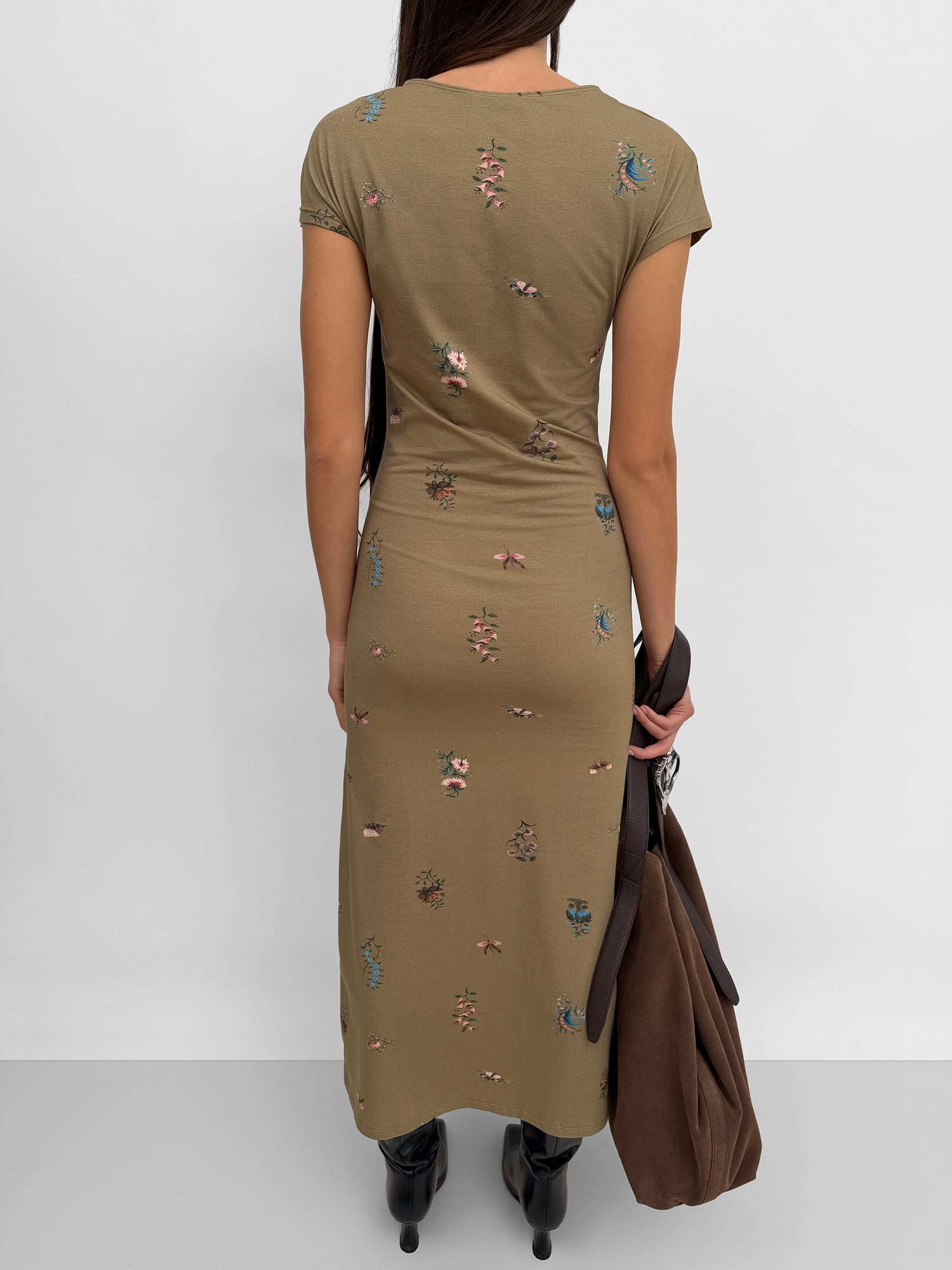 The Otta cap sleeve tricot dress in Duchess