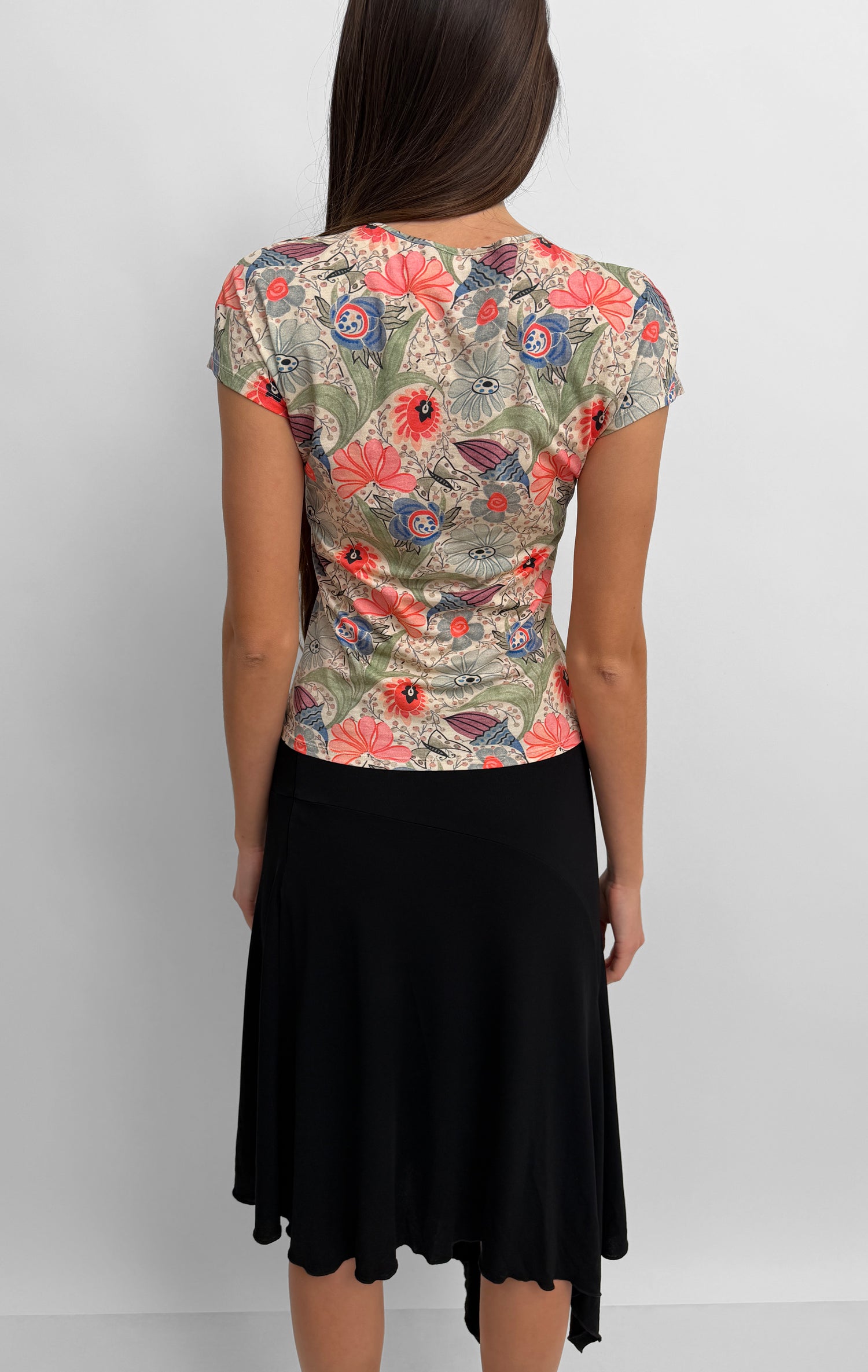 The Otta cap sleeve tricot top in Ducharne