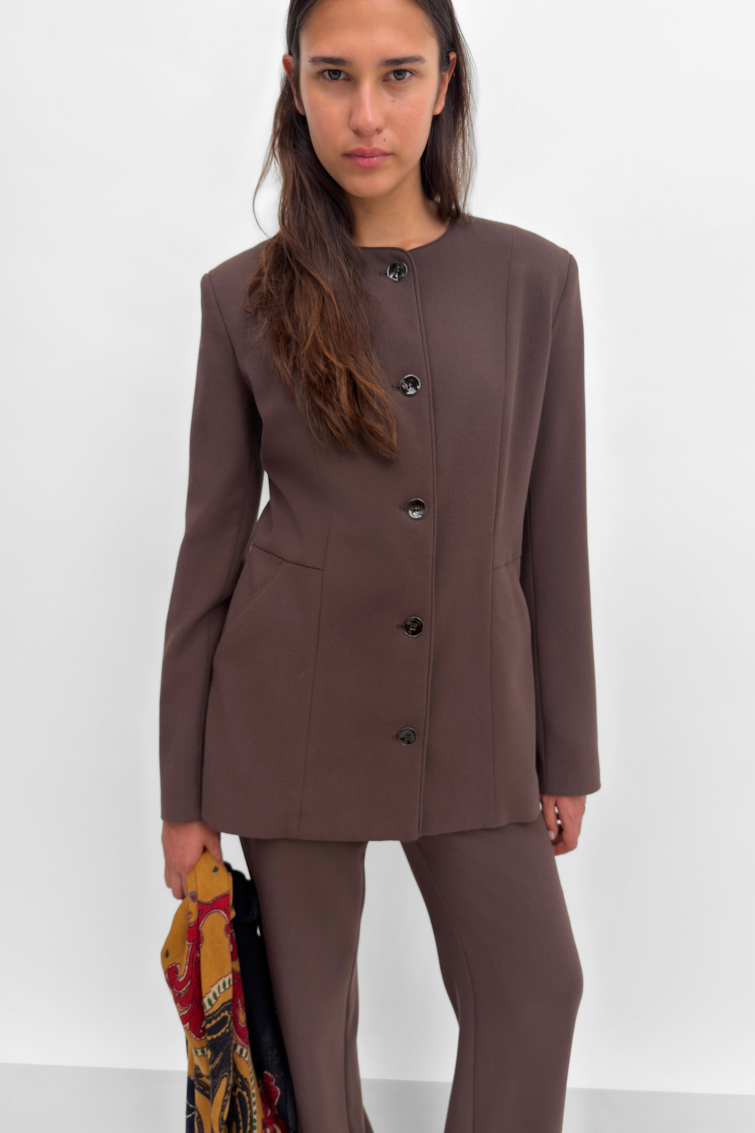 The Ouri cinched soft blazer jacket