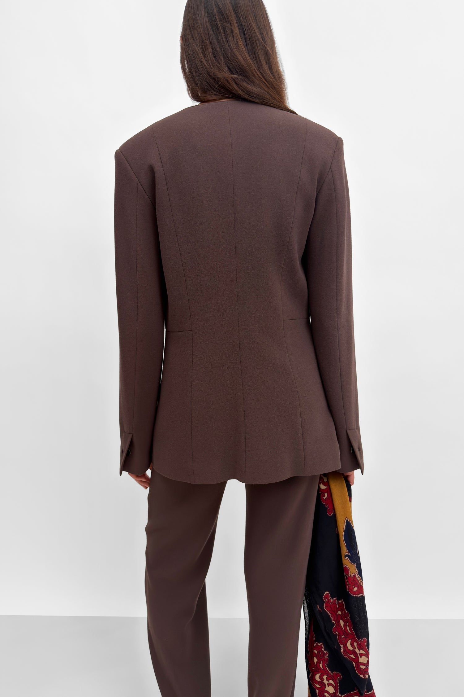The Ouri cinched soft blazer jacket